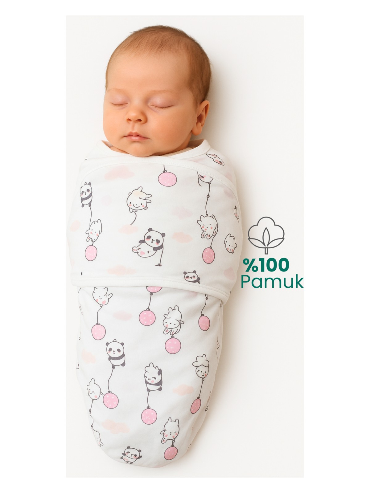 Nilmera Organik Bebek Uyku Tulumu | %100 Pamuk Fermuarlı Kundak 0-3 Ay – Kolay Bez Değişimi İçin Özel Tasarım - Görsel 4