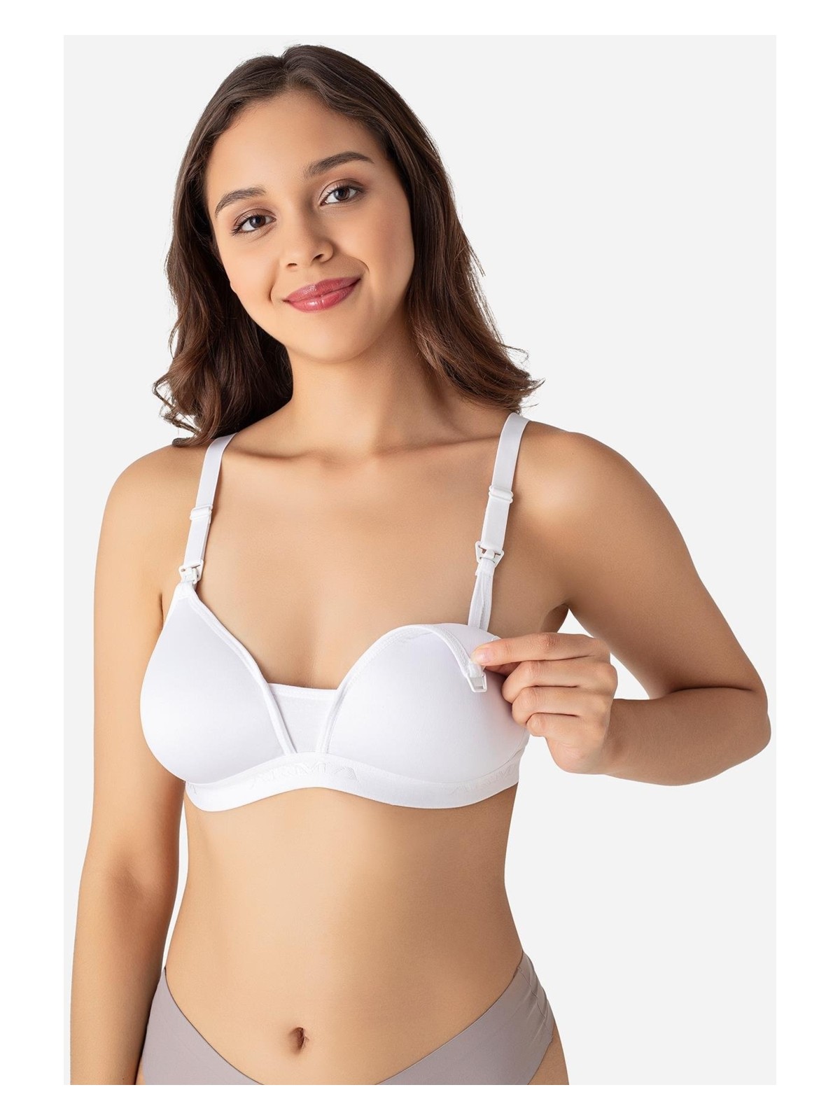 Arma Yıldız Kadın Ten Rengi Pamuklu Emzirme Sütyeni Balensiz, Kaplı, Göğüs Ucu Belli Etmez, Hamile & Lohusa Uyumlu - Görsel 4