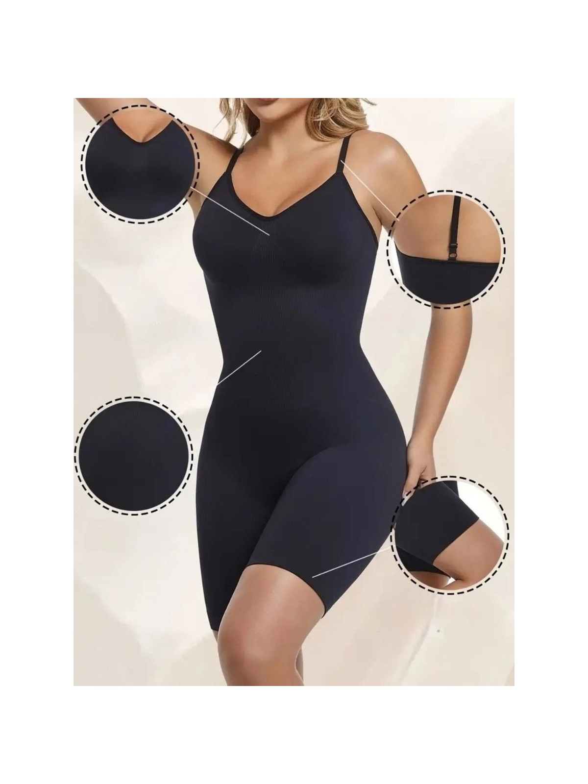 Mistirik Larix Model Extra Toparlayıcı Extra Sıkılaştırıcı Tam Boy Tulum Korse Siyah Renk