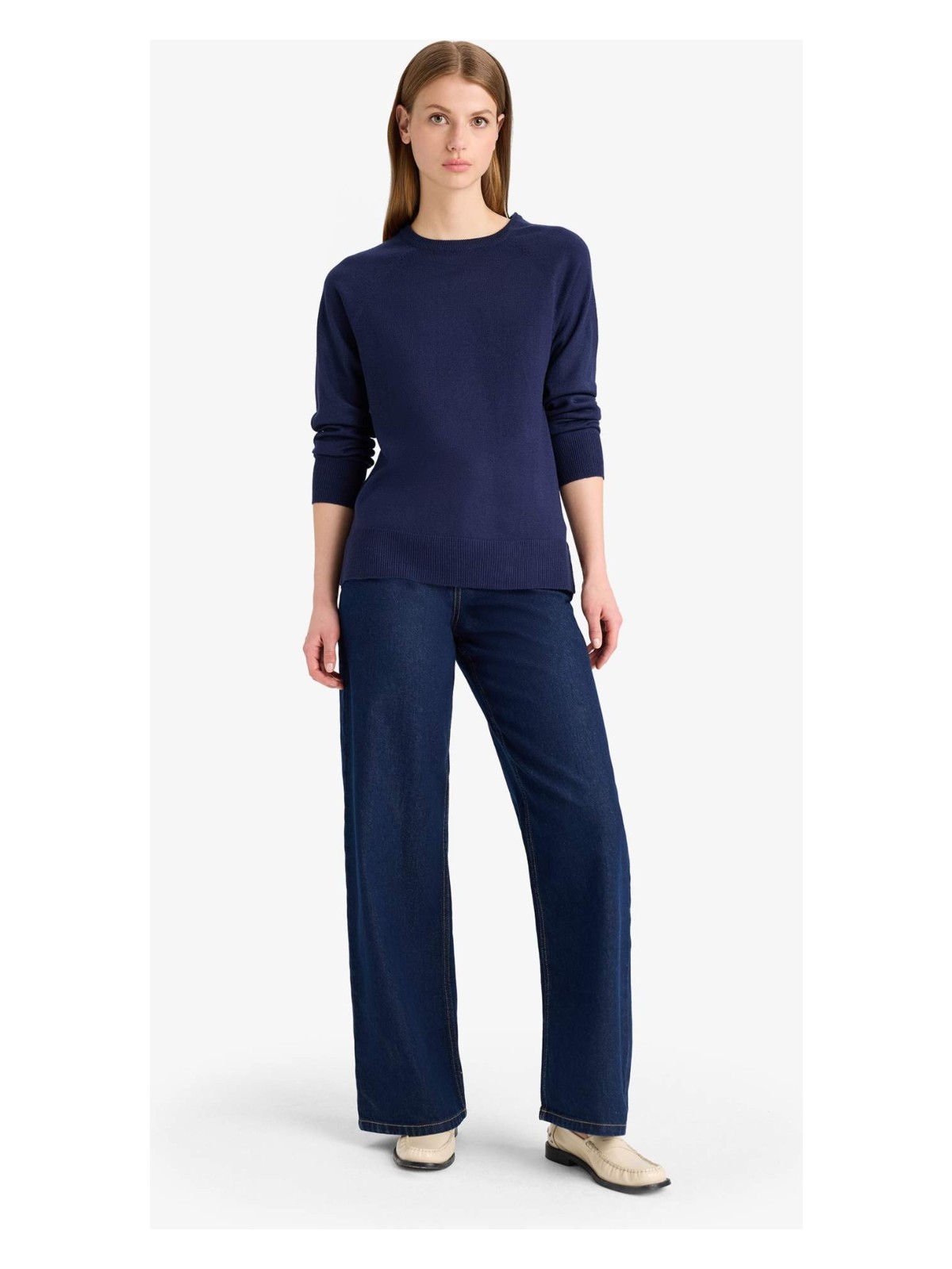 DeFacto Relax Fit Basic Triko Kazak I6913AZ25WN - Görsel 8