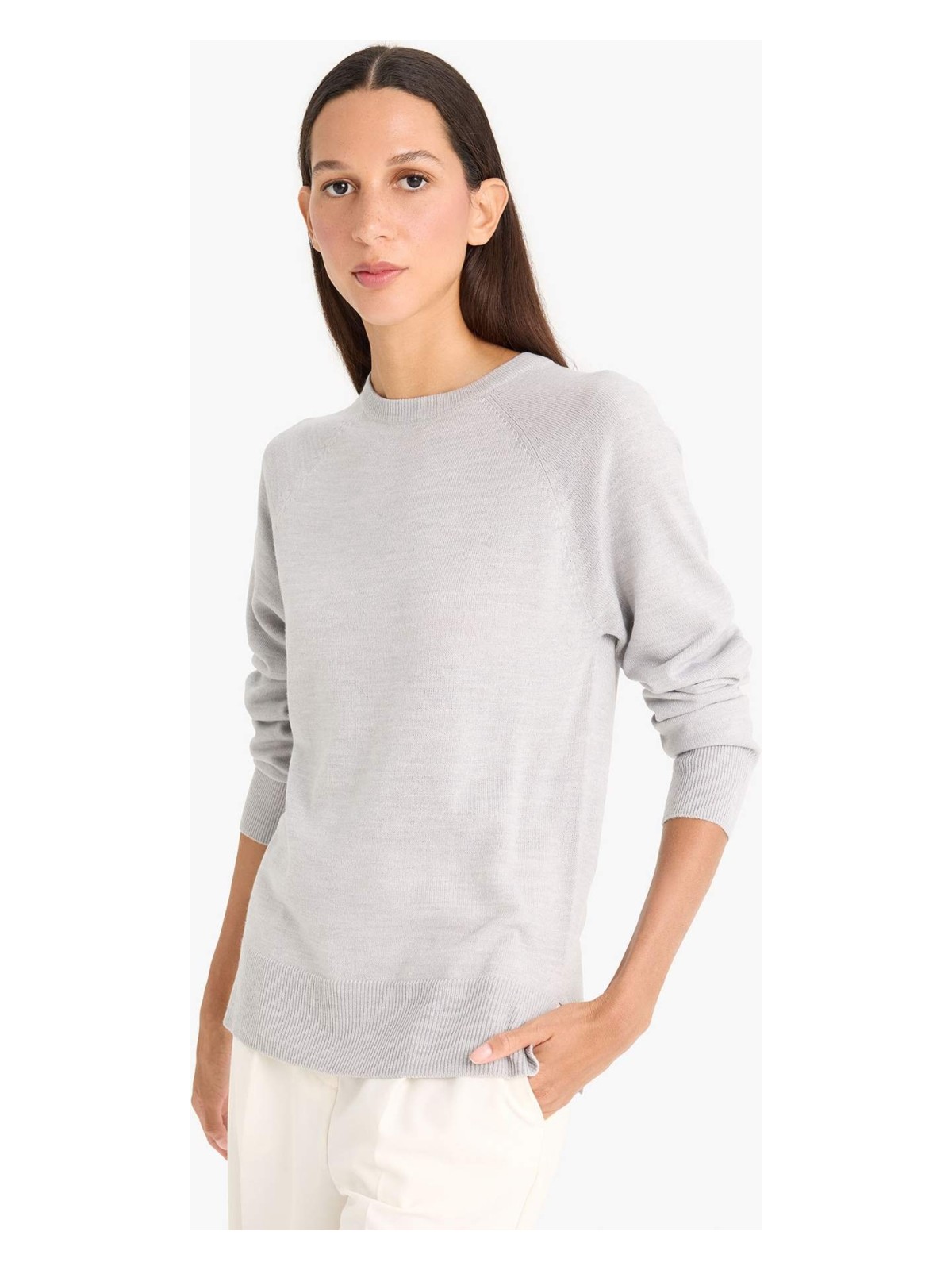 DeFacto Relax Fit Basic Triko Kazak I6913AZ25WN - Görsel 10