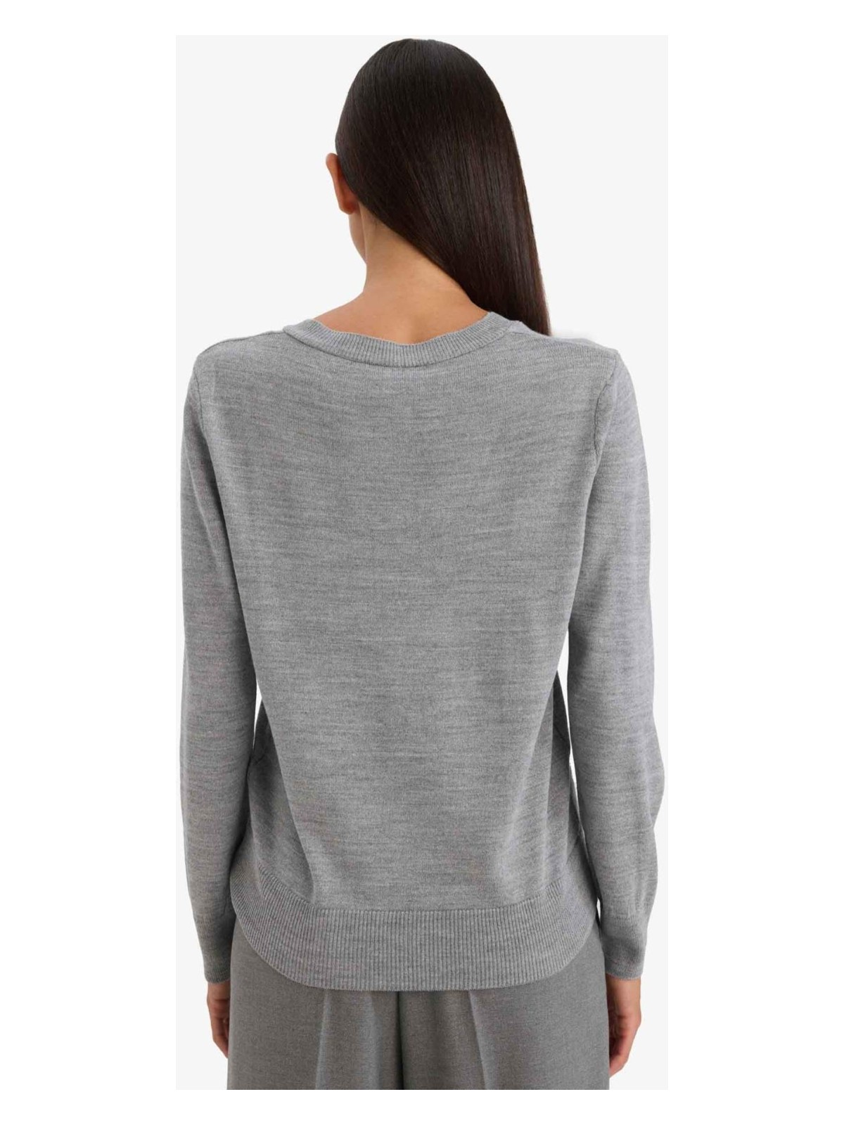 DeFacto Relax Fit V Yaka Triko Kazak C4024AX25WN - Görsel 10