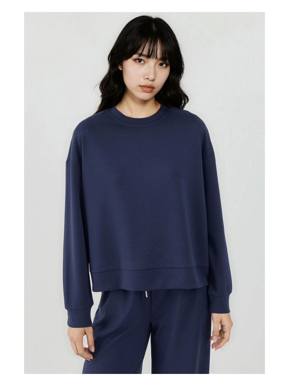 Hiccup Kadın Modal Touch Basic Sweatshirt Kestane Kahvesi - Görsel 5