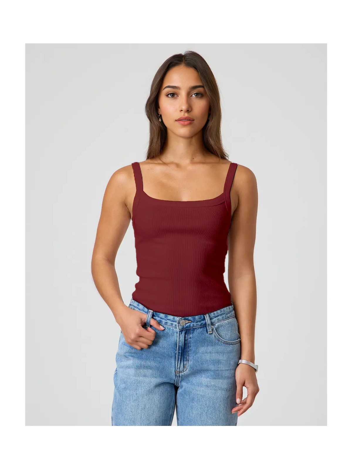 Novelle Ince Askılı Fitilli Atlet - Görsel 4