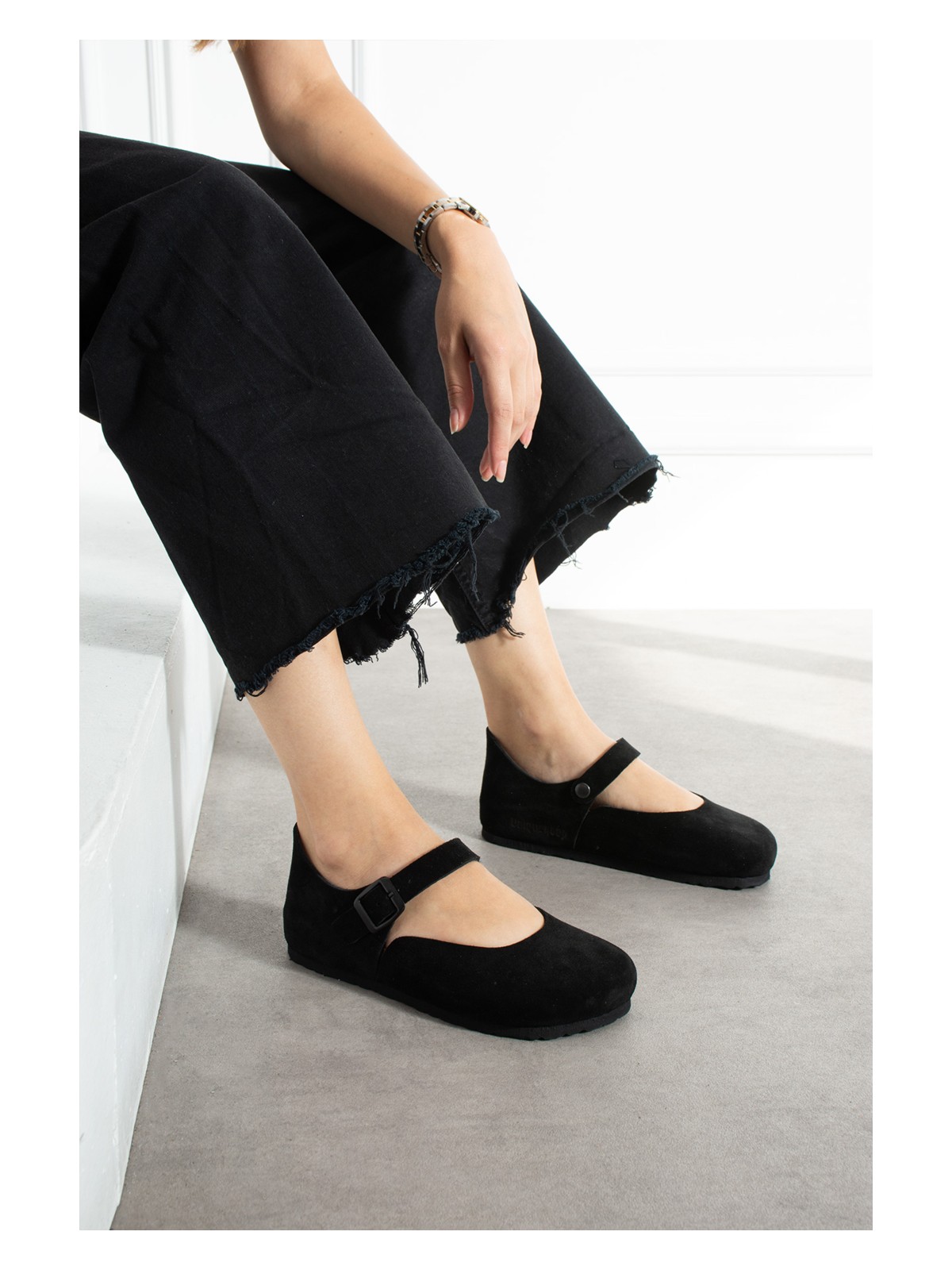 Uniqueqoop Ottawa Hakiki Deri Mantar Taban Ortopedik Kadın Babet - Görsel 6