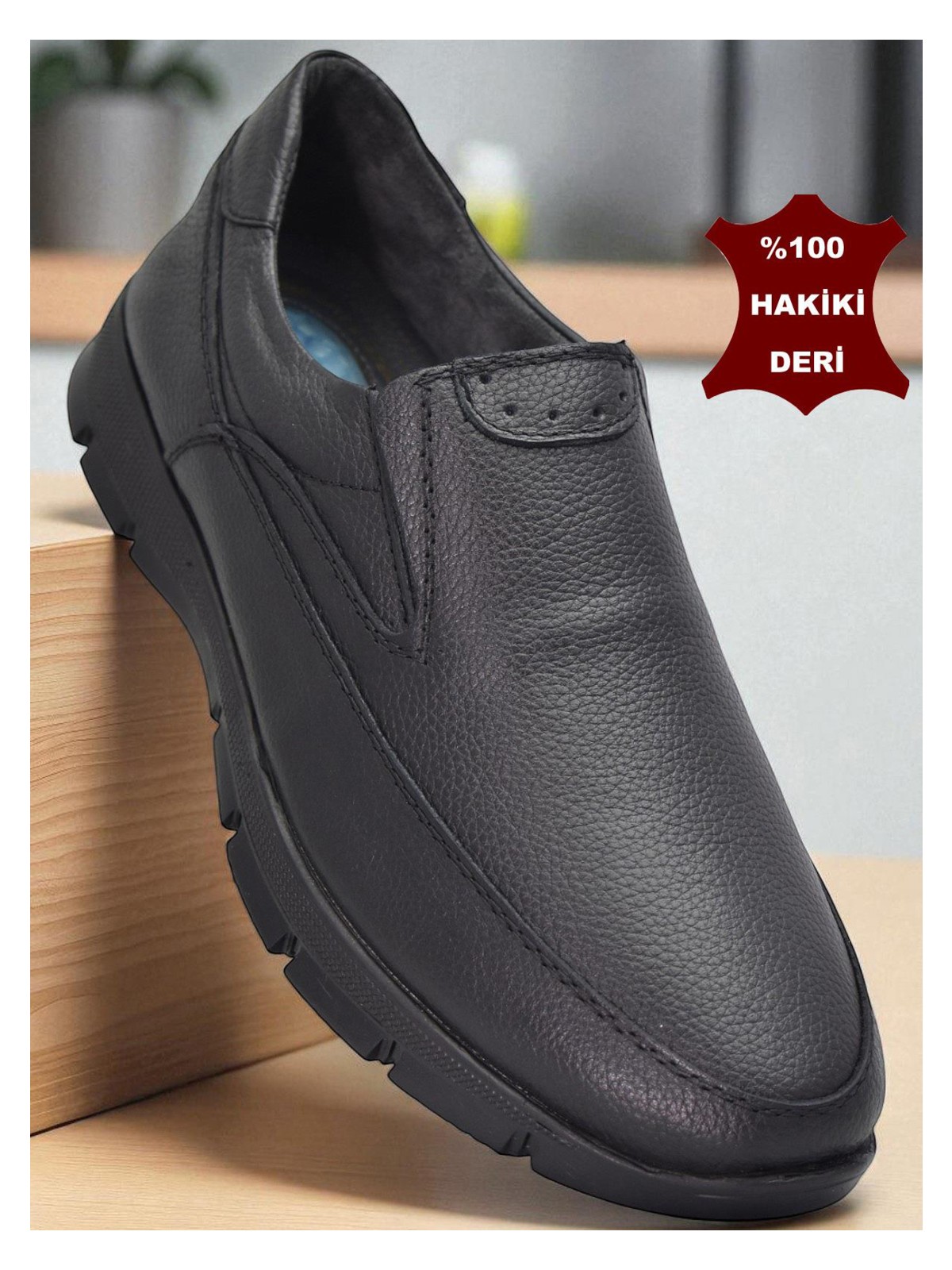 Ispartalılar 301 Ortopedik Topuk Masajlı Hakiki Deri Erkek Ayakkabı Kışlık Erkek Deri Ayakkabı