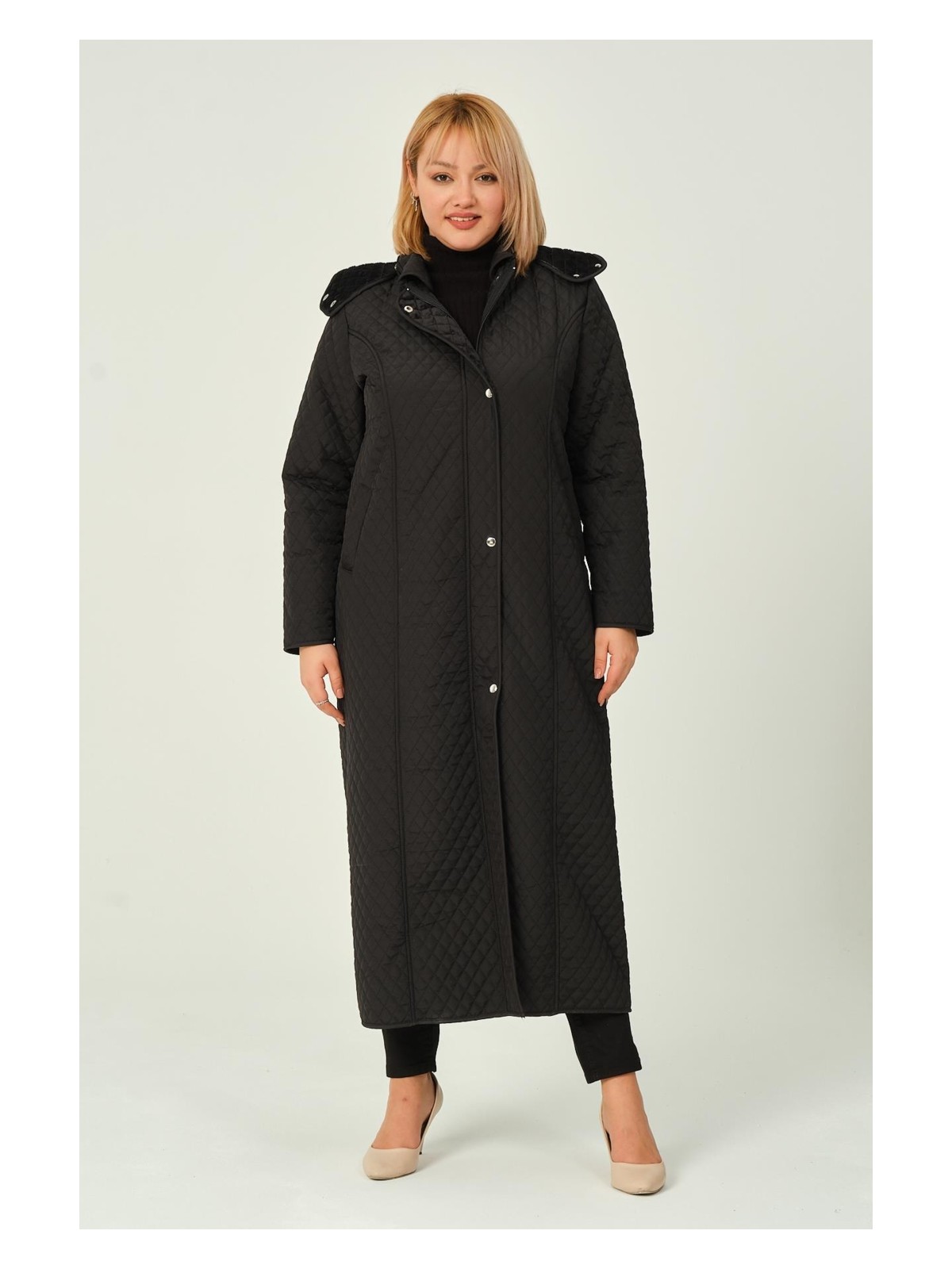 Glr & Gym Tina Kışlık Tam Boy Kadın Kapitone Mont