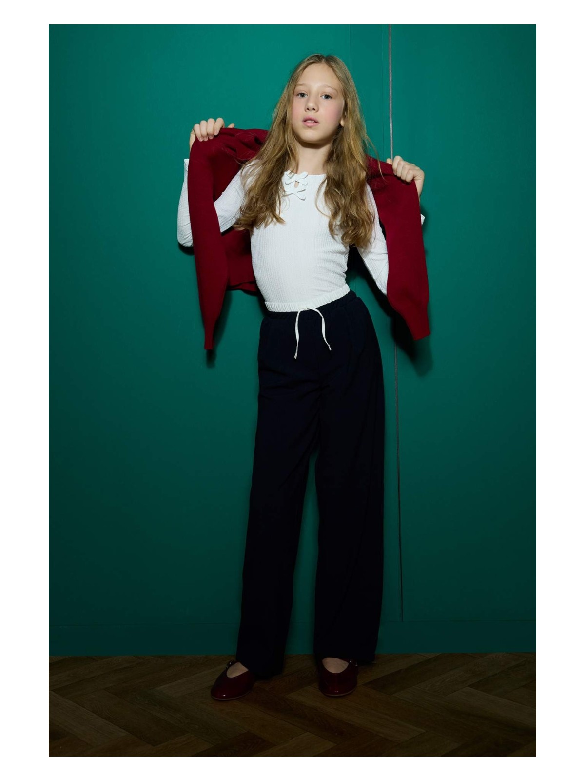 DeFacto Straight Wide Geniş Bol Paça Pantolon Kız Çocuk F2432A825AU