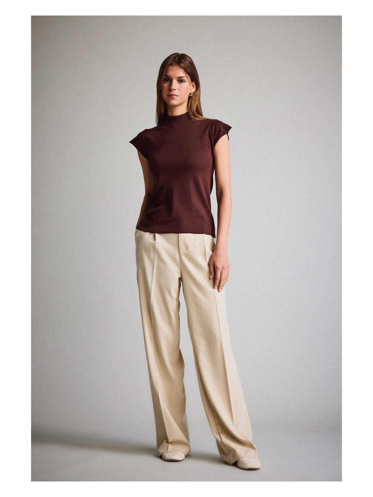 DeFacto Wide Leg Fermuarlı Yüksek Bel Standart Boy Pantolon F9747AX25AU