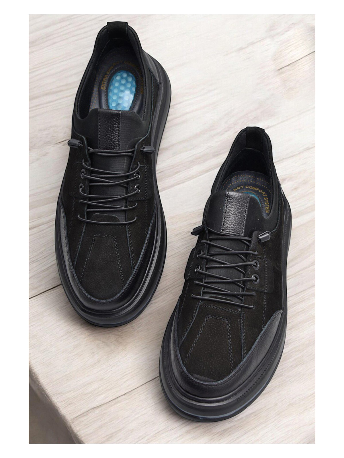 Ispartalılar TAB550 Topuk Jelli Ortopedik Taban Hakiki Deri Erkek Ayakkabı Casual Günlük Erkek Ayakkabı POLİ Hafif Taban - Görsel 3