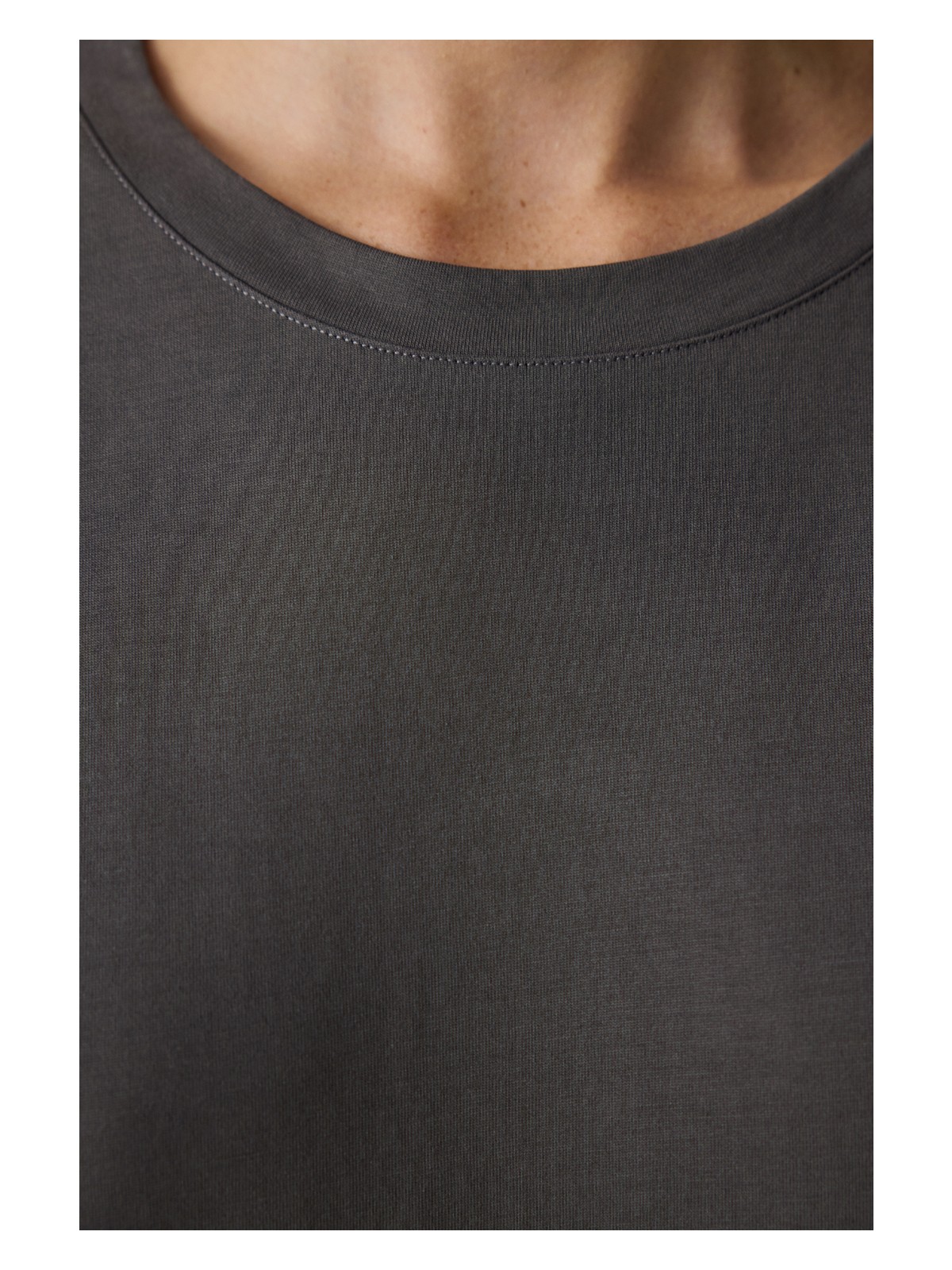 Penti Antrasit Bisiklet Yaka Modal Tişört