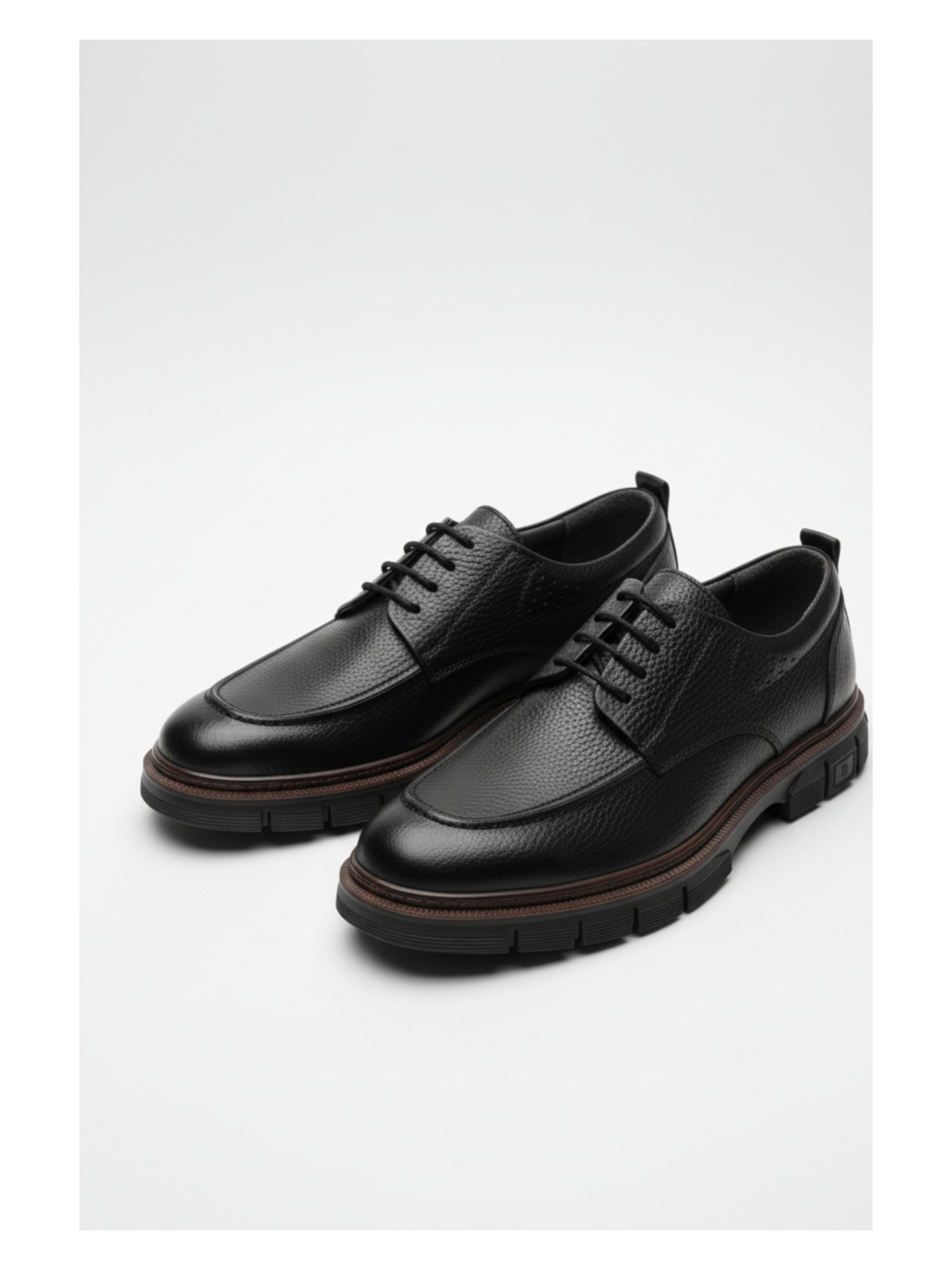 Lusive %100 Hakiki Deri Kahverengi Günlük Rahat Klasik Erkek Ayakkabı LUASS27AL0046 - Görsel 4