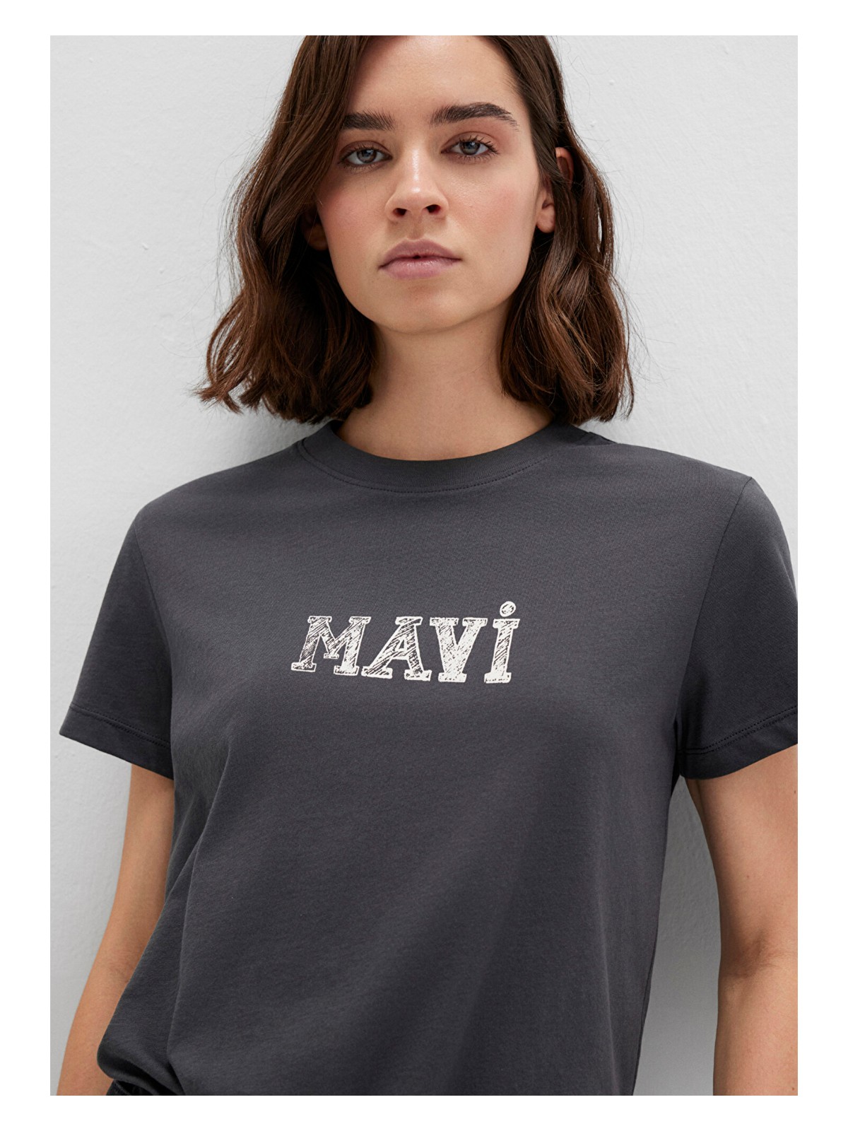 Mavi Mavi Baskılı Antrasit Tişört 1612232-34853 - Görsel 11