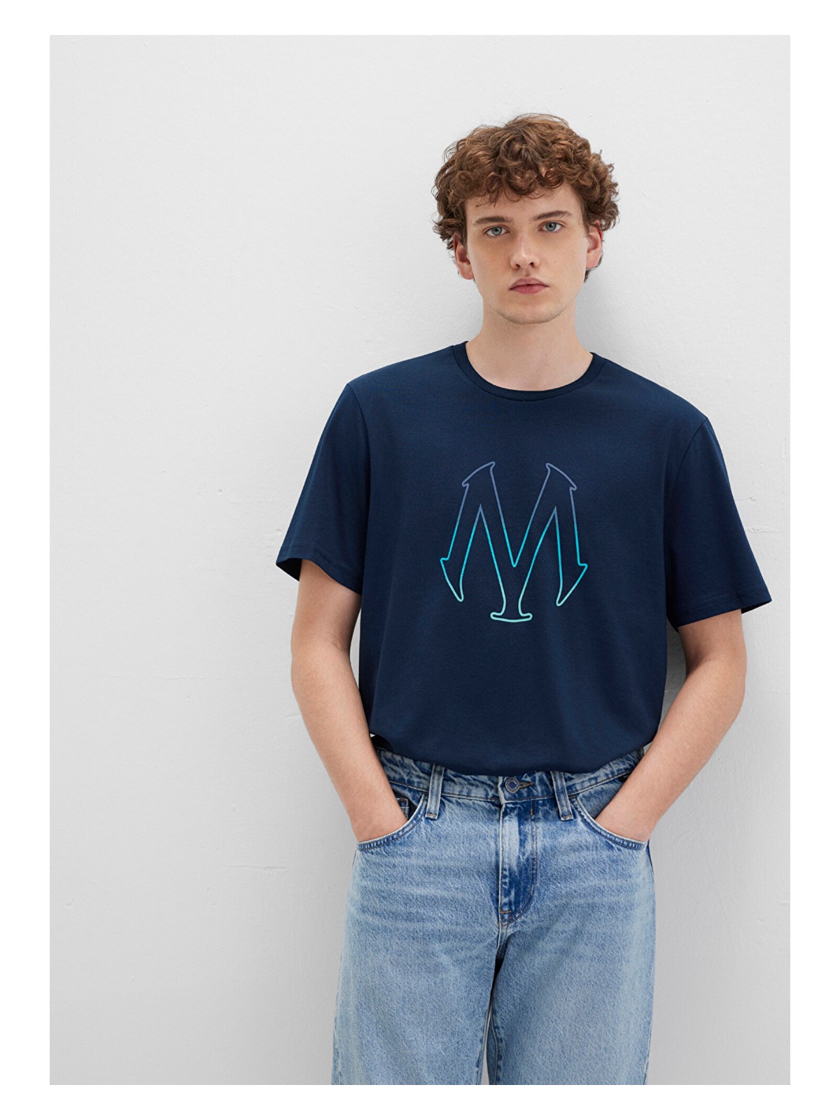 Mavi Mavi Logo Baskılı Lacivert Tişört 0610635-70490 - Görsel 8