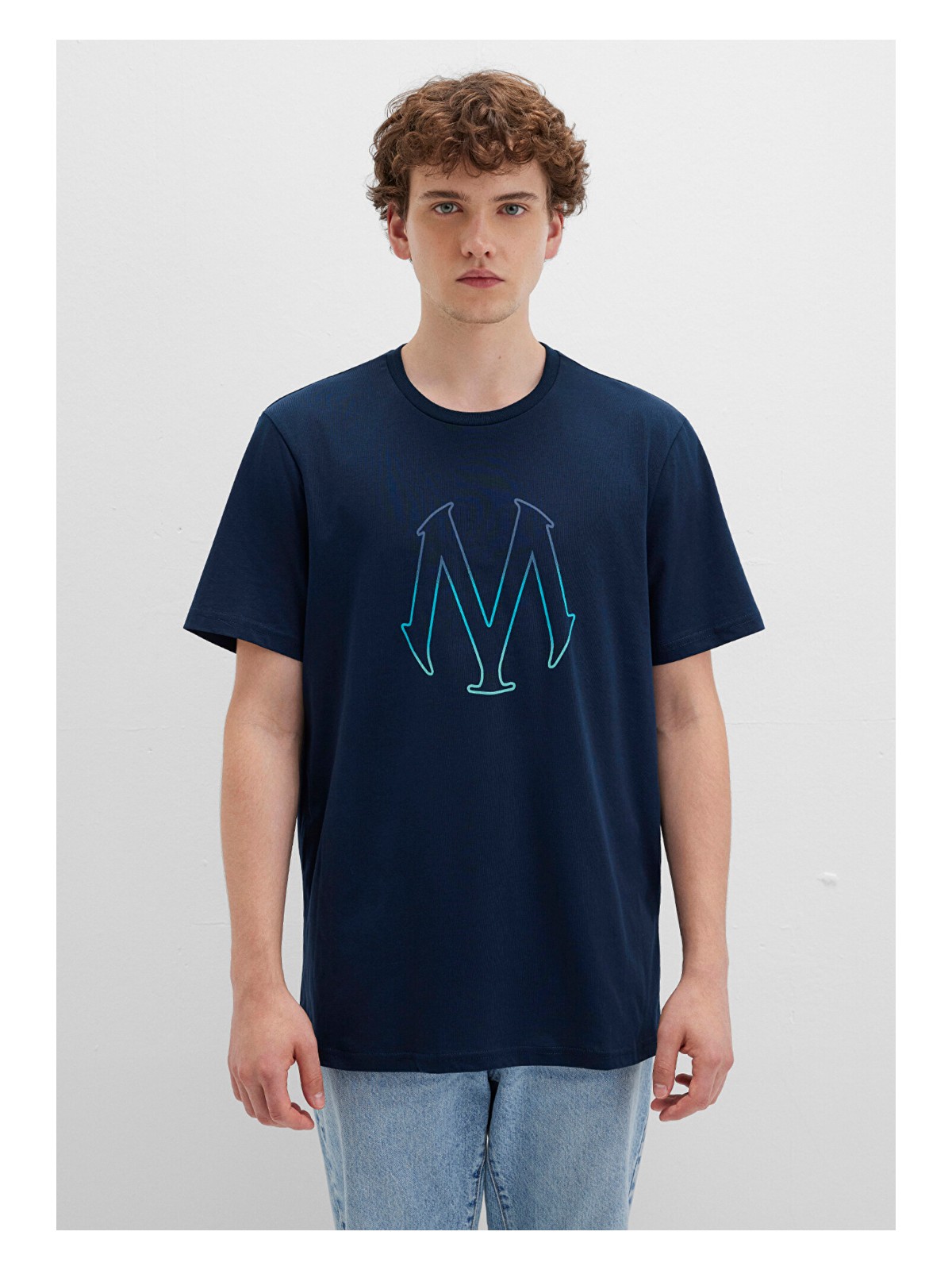 Mavi Mavi Logo Baskılı Lacivert Tişört 0610635-70490 - Görsel 9