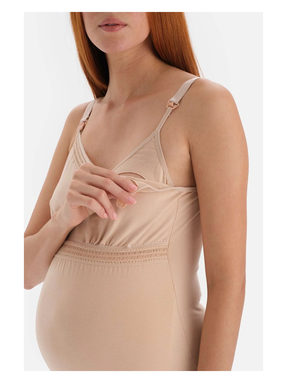 Dagi Siyah Lohusa Emzirme Atleti Kadın İç Giyim %95 Pamuk Esnek Kumaş Özellikli - Görsel 4