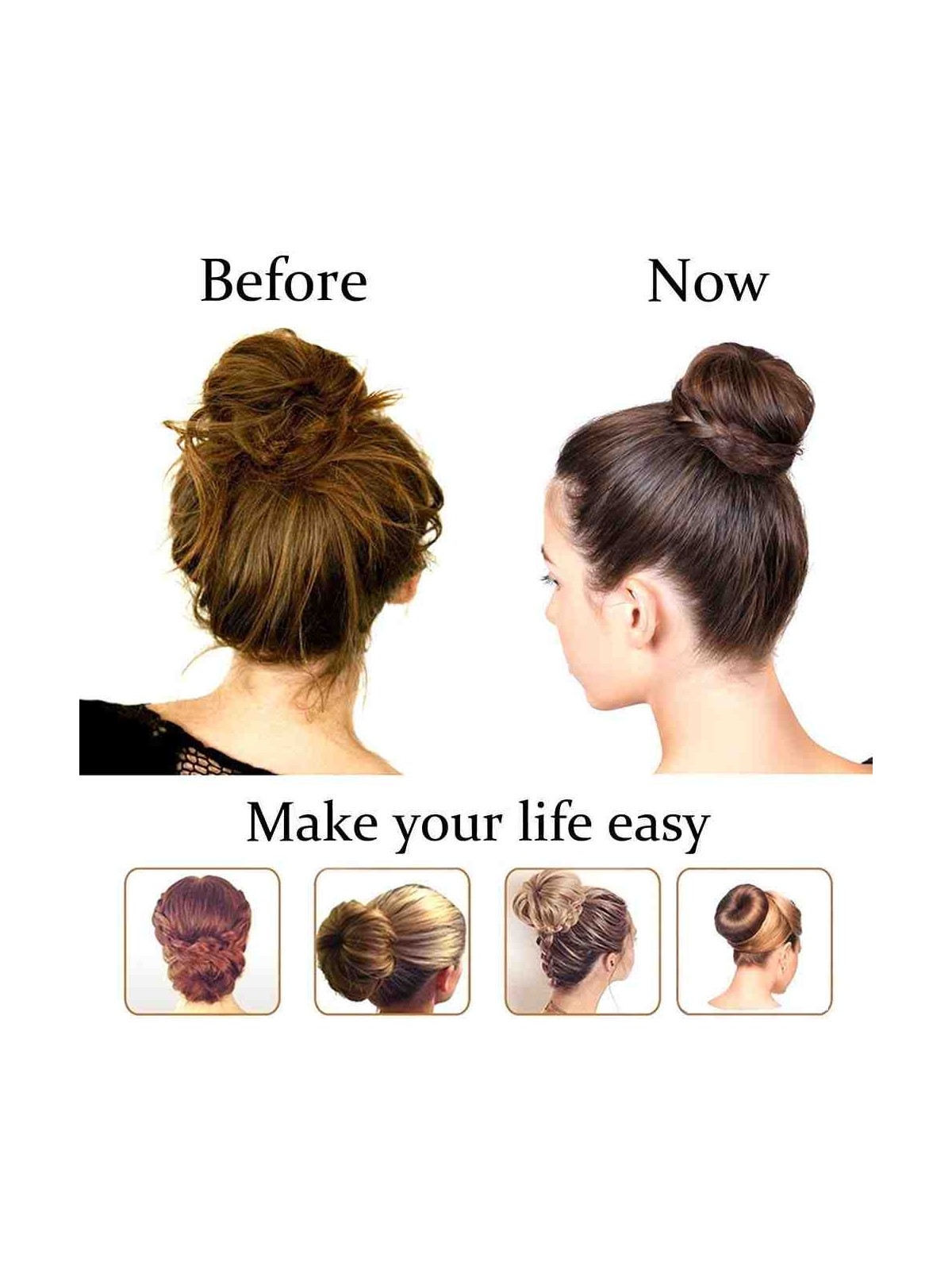 Gülpeşe 3 Boy Topuz Tokası Sünger Toka - Görsel 4