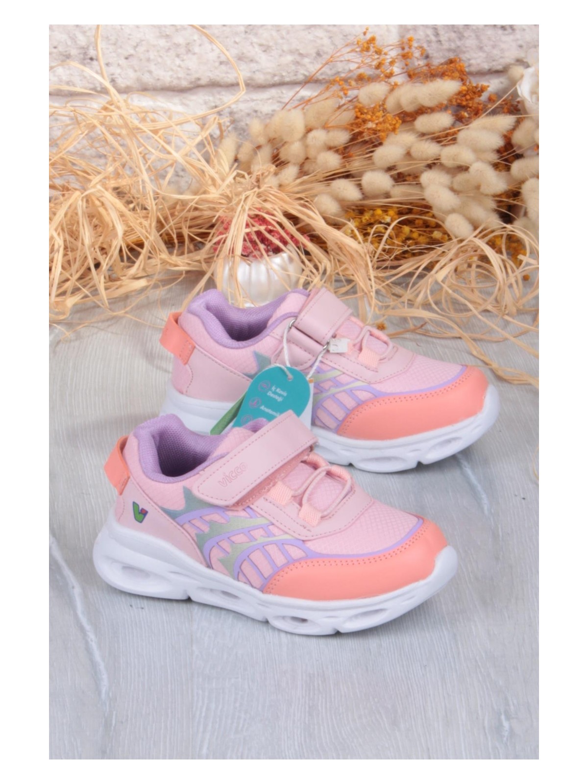 Vicco 346.P25K.263 Most Pudra Işıklı Kız Çocuk Ayakkabı