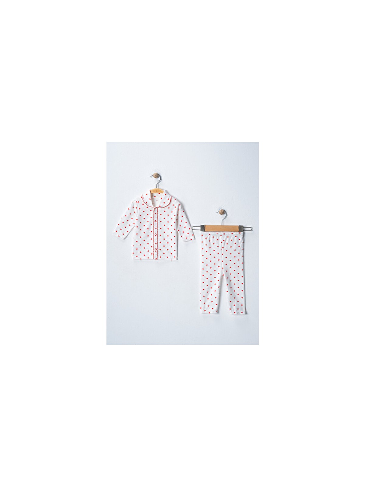 Buufuu Pamuklu Oyali Pijama Takımı Unisex Bebek Yenidogan Hediyelik Kız Erkek Desenli - Görsel 5