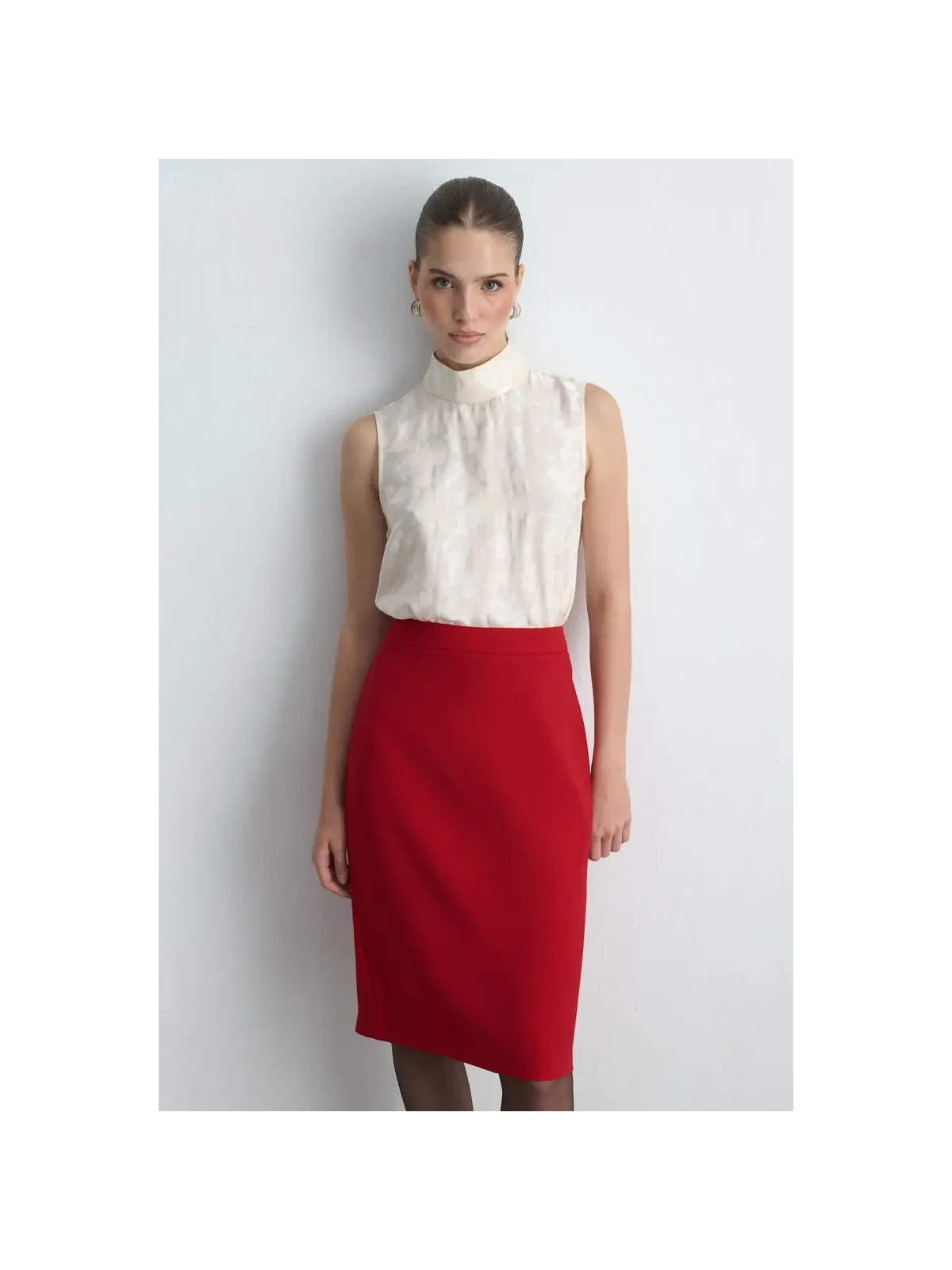 Gusto Krep Kalem Etek - Kırmızı
