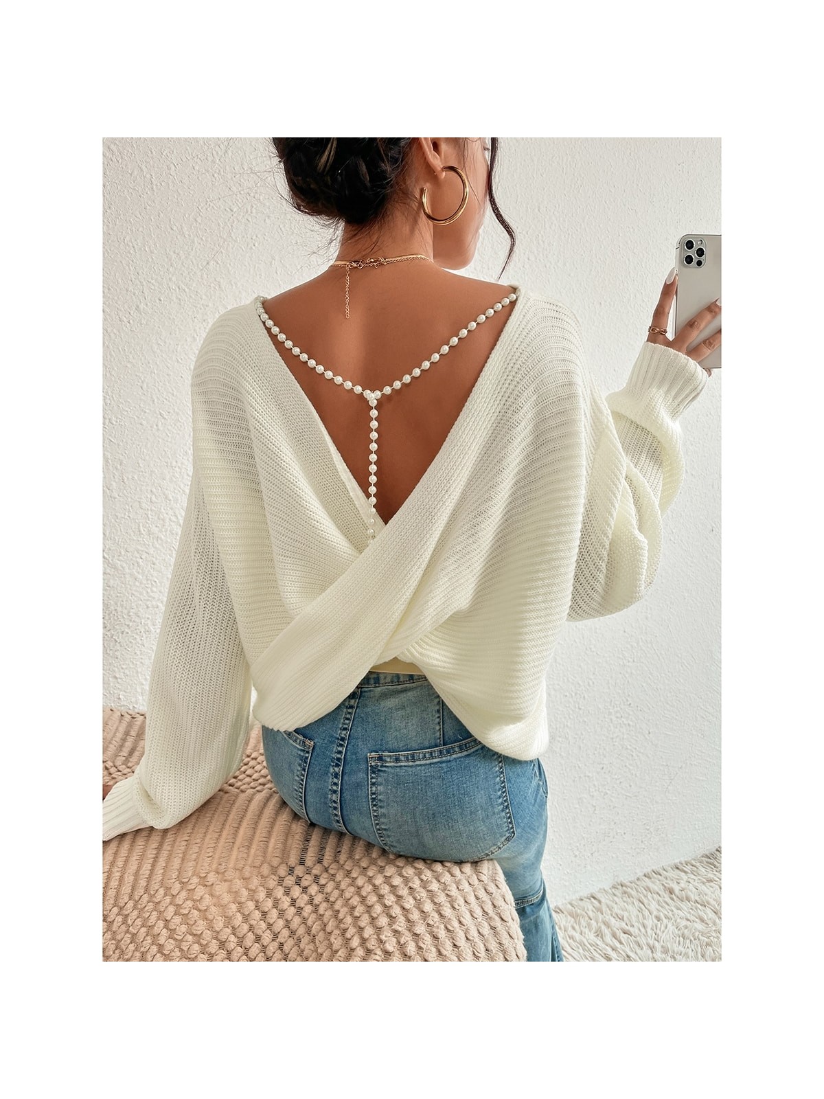 Efendix Incili Çapraz Kazak - Görsel 3