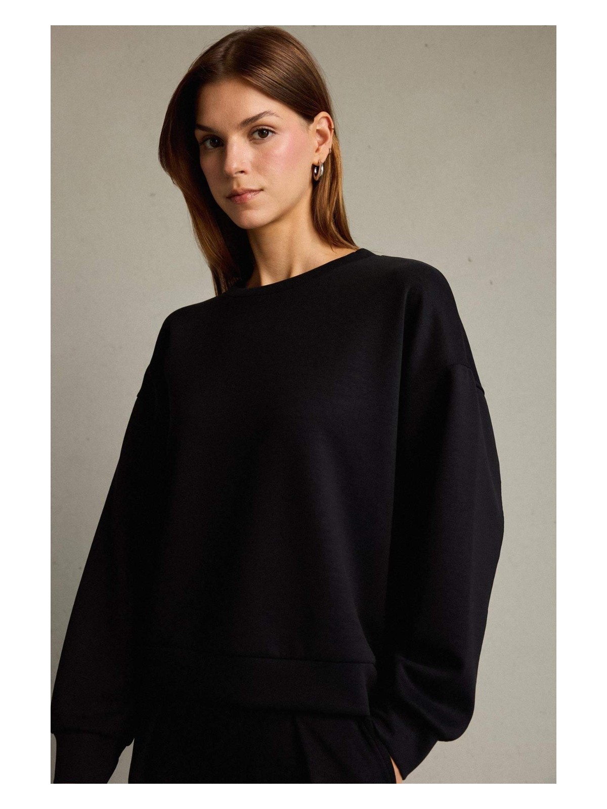 DeFacto Bisiklet Yaka Modal Sweatshirt G2913AX25AU - Görsel 3