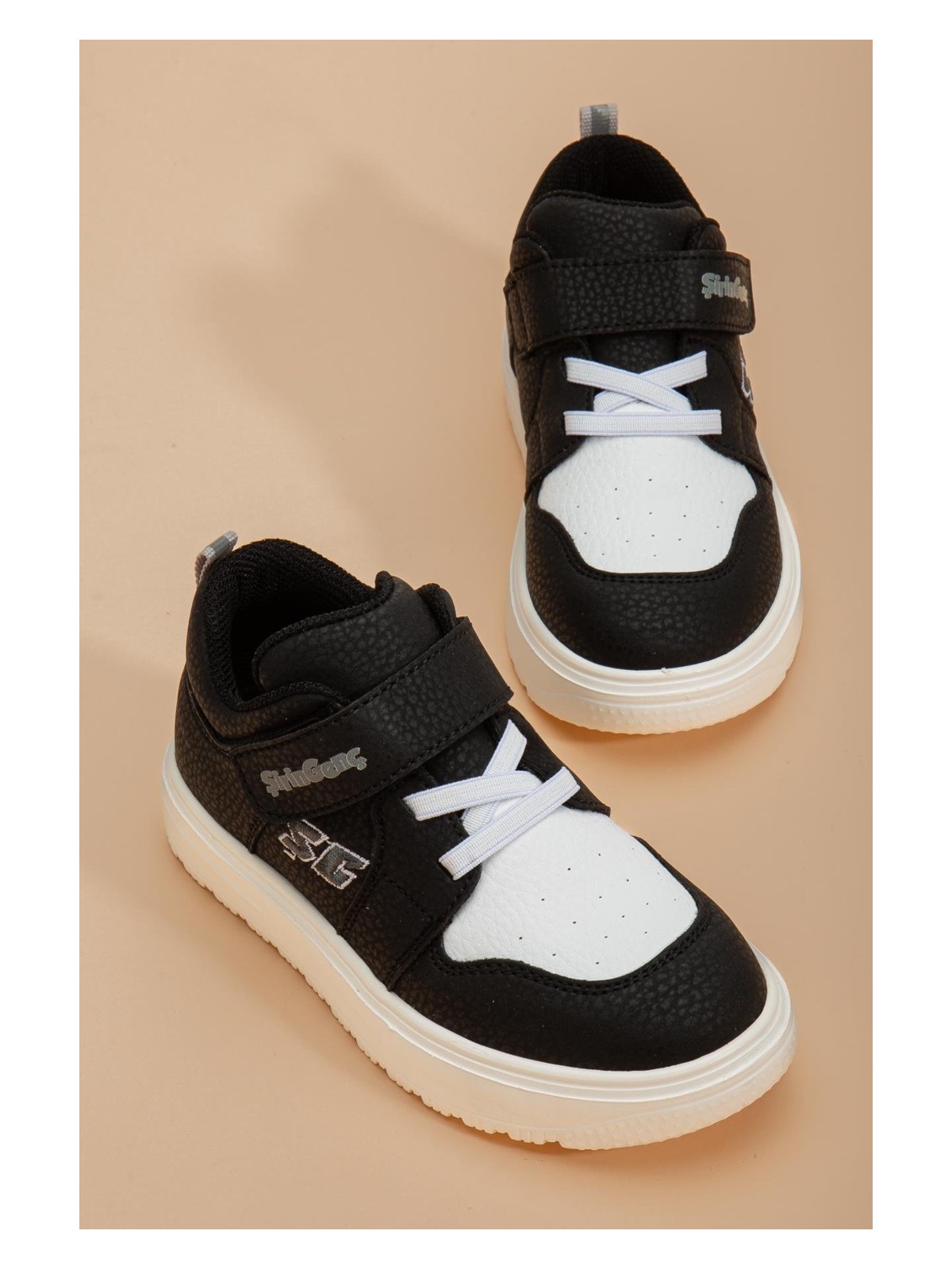 Dilimler Ayakkabı Şirinbebe Şiringenç Erkek Çocuk Spor Ayakkabı Ortopedik Bej Cırtlı - Görsel 4