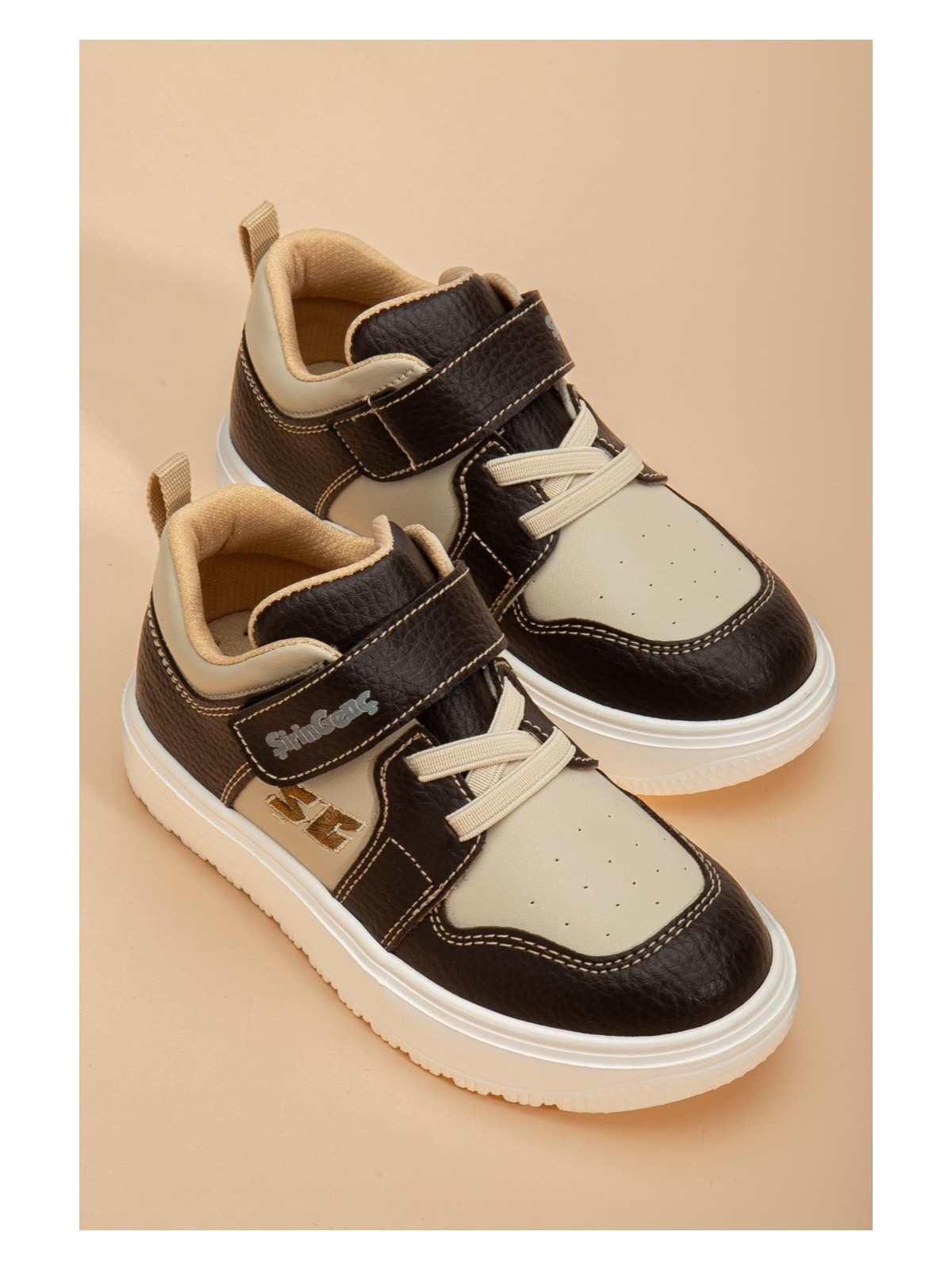 Dilimler Ayakkabı Şirinbebe Şiringenç Erkek Çocuk Spor Ayakkabı Ortopedik Beyaz Cırtlı - Görsel 7