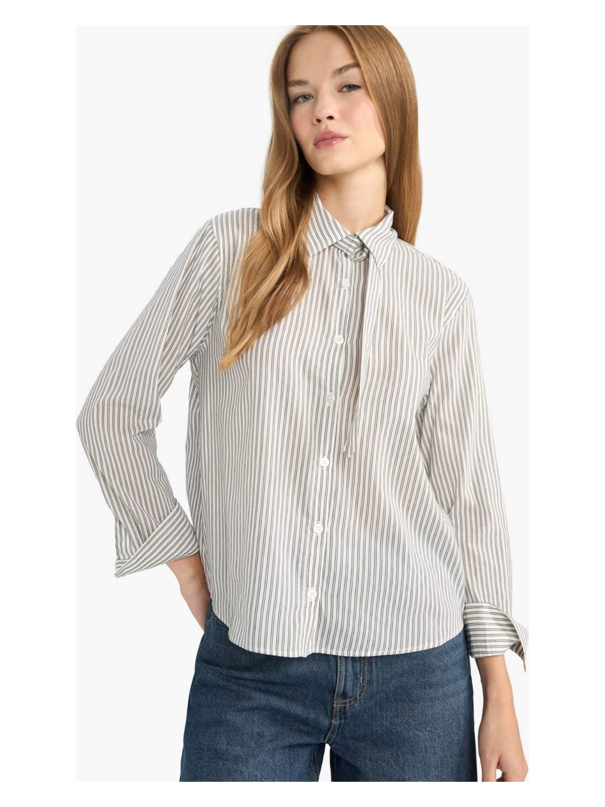 DeFacto Regular Fit Bengalin Uzun Kollu Gömlek G1547AX25AU