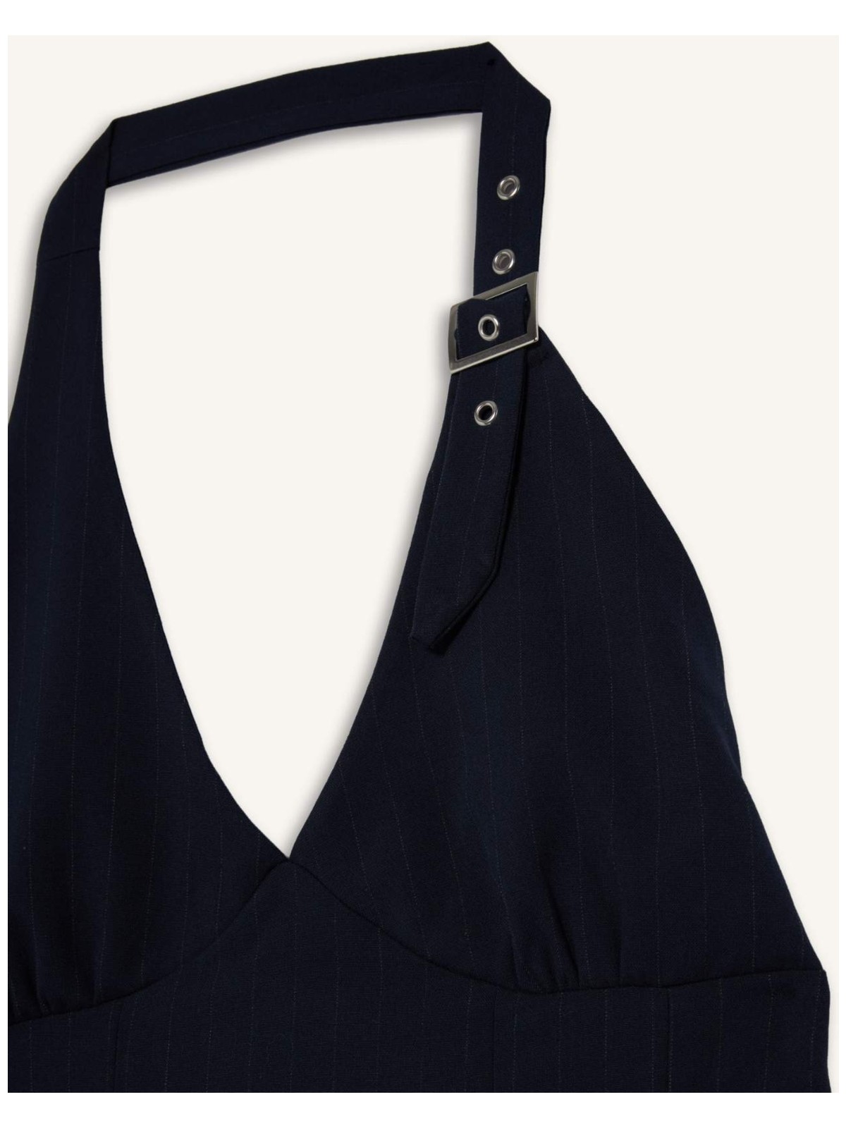 DeFacto Halter Yaka Kareli Mini Elbise G3860AX25AU - Görsel 2