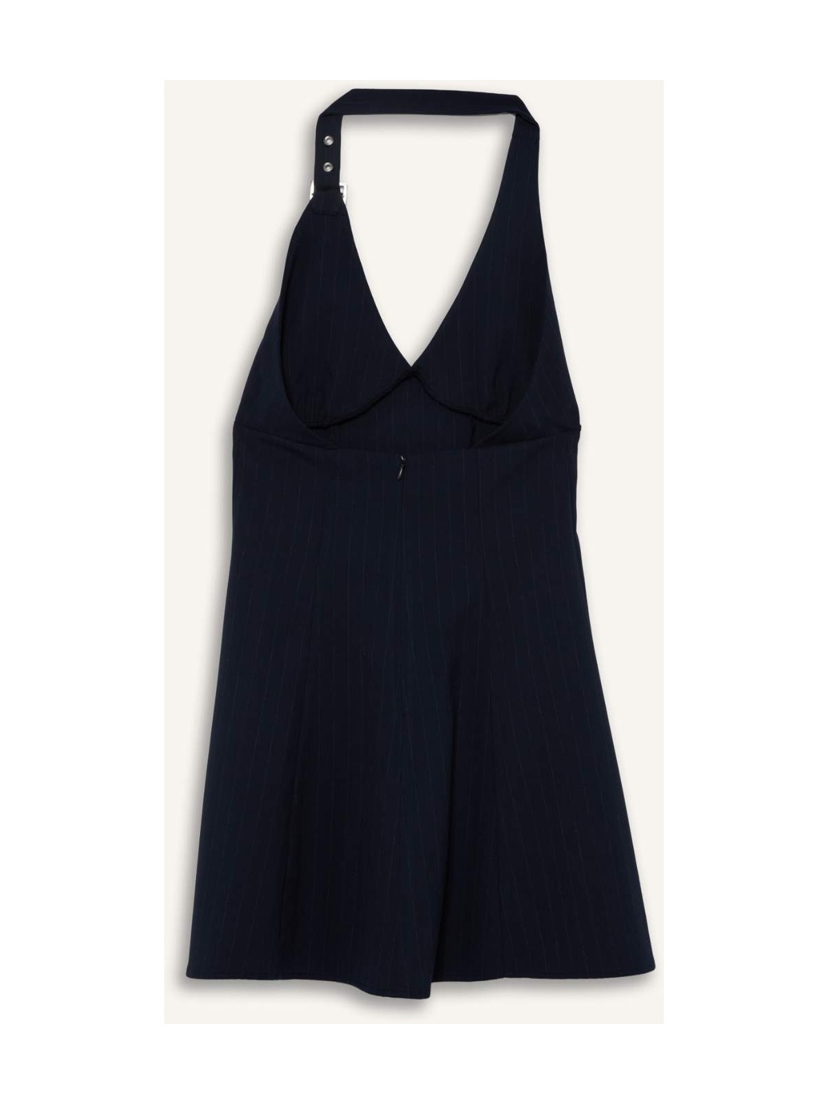 DeFacto Halter Yaka Kareli Mini Elbise G3860AX25AU - Görsel 3