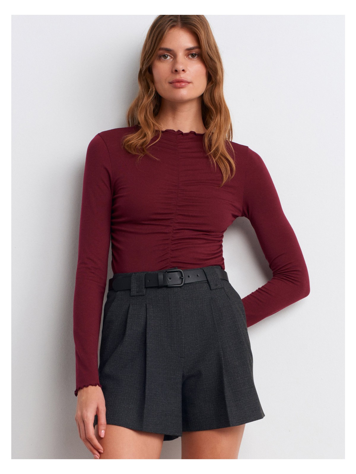 Dilvin 32112 Büzgülü Top-Vizon - Görsel 5