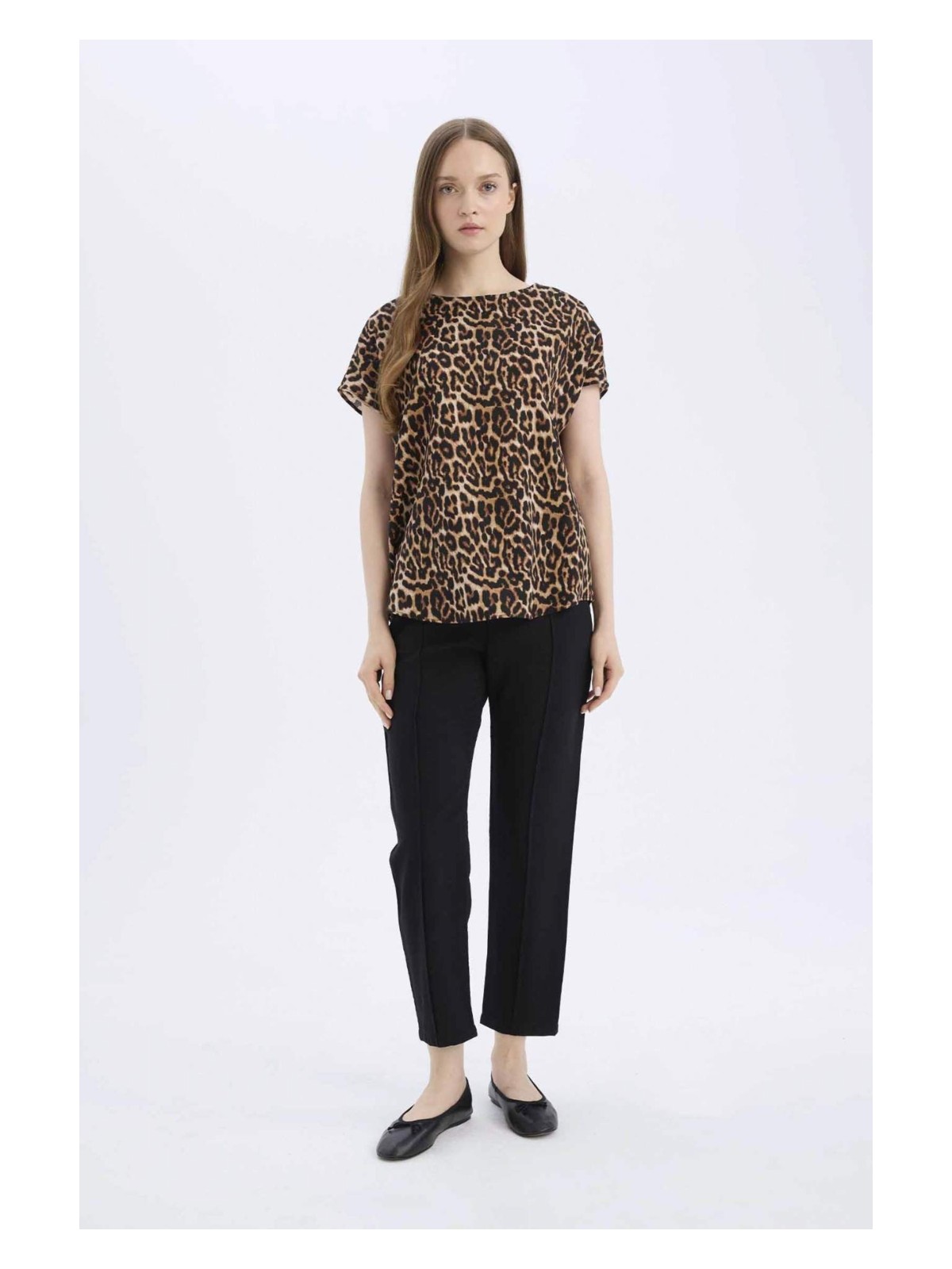 DeFacto Lastikli Bel Bağcıklı Basic Düz Paça Jogger Pantolon D2573AX25SP - Görsel 3