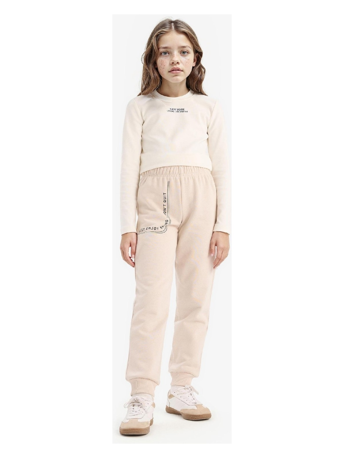 DeFacto Baskılı Beli Paçası Lastikli Jogger Eşofman Altı Kız Çocuk D7012A824WN