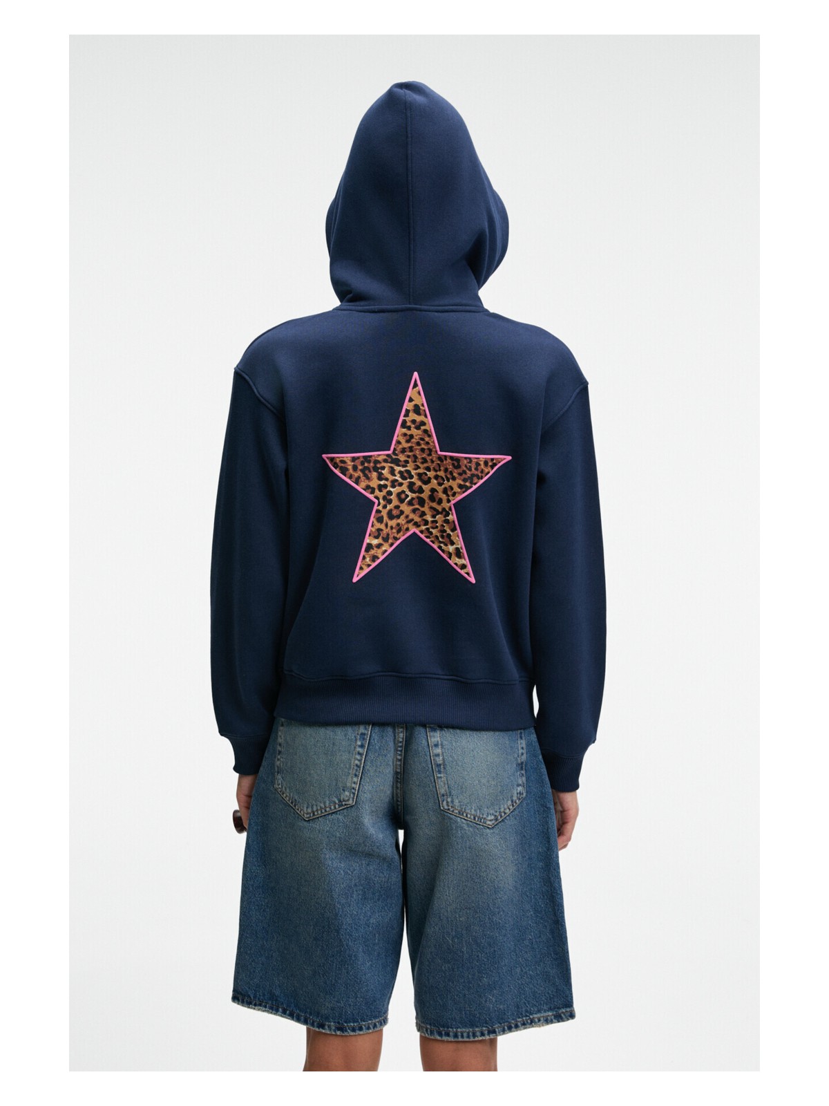 Grimelange YUMEA Kadın Oversize Kapüşonlu Baskılı Grimelanj Sweatshirt - Görsel 3