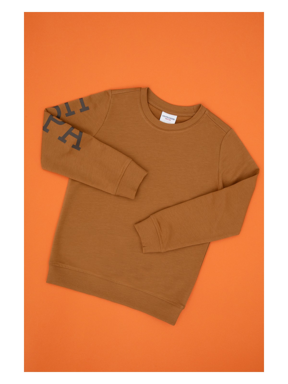 U.S. Polo Assn. Erkek Çocuk Siyah Basic Bisiklet Yaka Sweatshirt 50313831-VR046 - Görsel 3