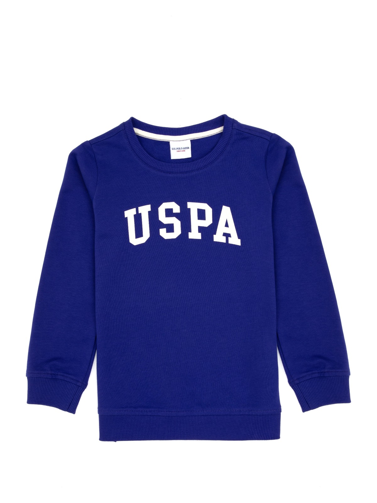 U.S. Polo Assn. Erkek Çocuk Mor Basic Bisiklet Yaka Sweatshirt 50313830-VR038