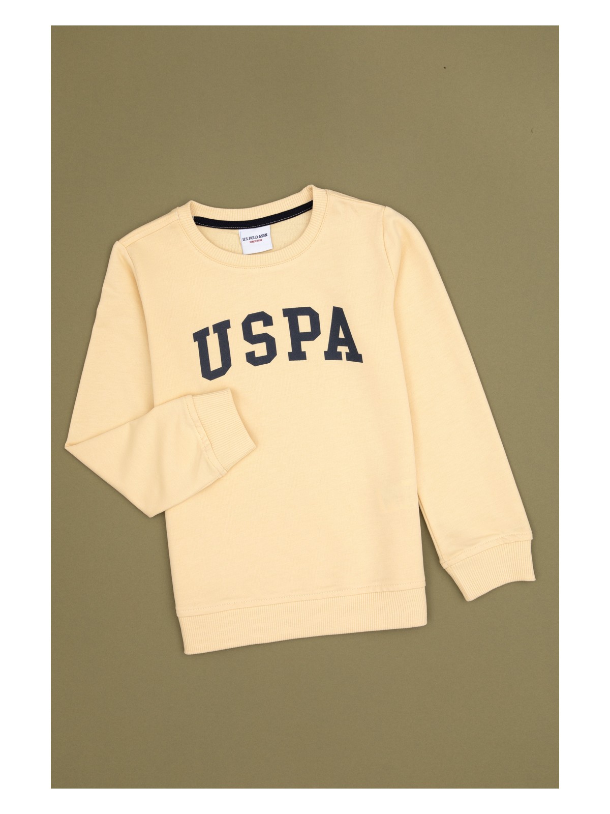 U.S. Polo Assn. Erkek Çocuk Siyah Bisiklet Yaka Basic Sweatshirt 50313830-VR046 - Görsel 4