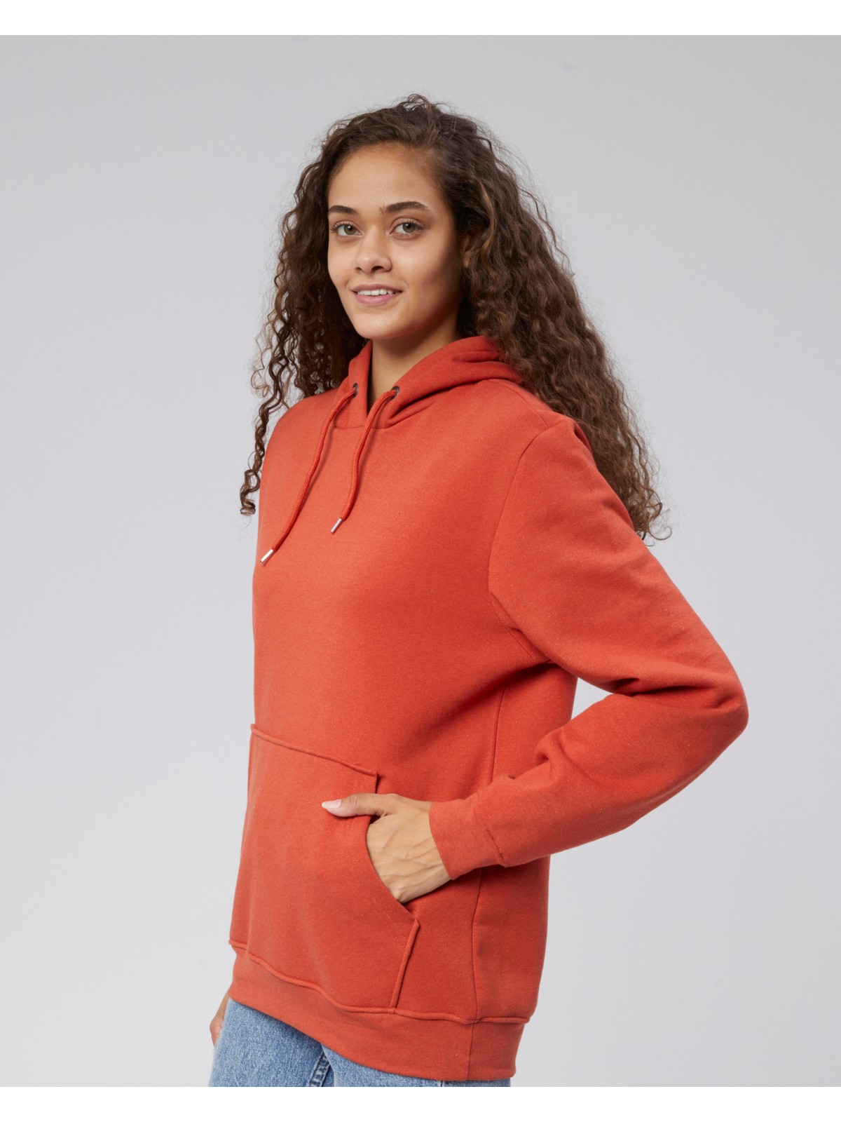 Moon Cover Mooncover Kadın Kapşonlu Kanguru Cepli Sweatshirt – Bordo - Görsel 6