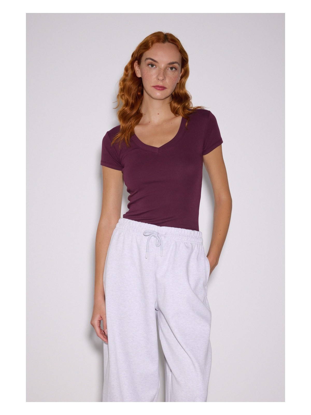 Babokah V Yaka Kısa Kol Üst