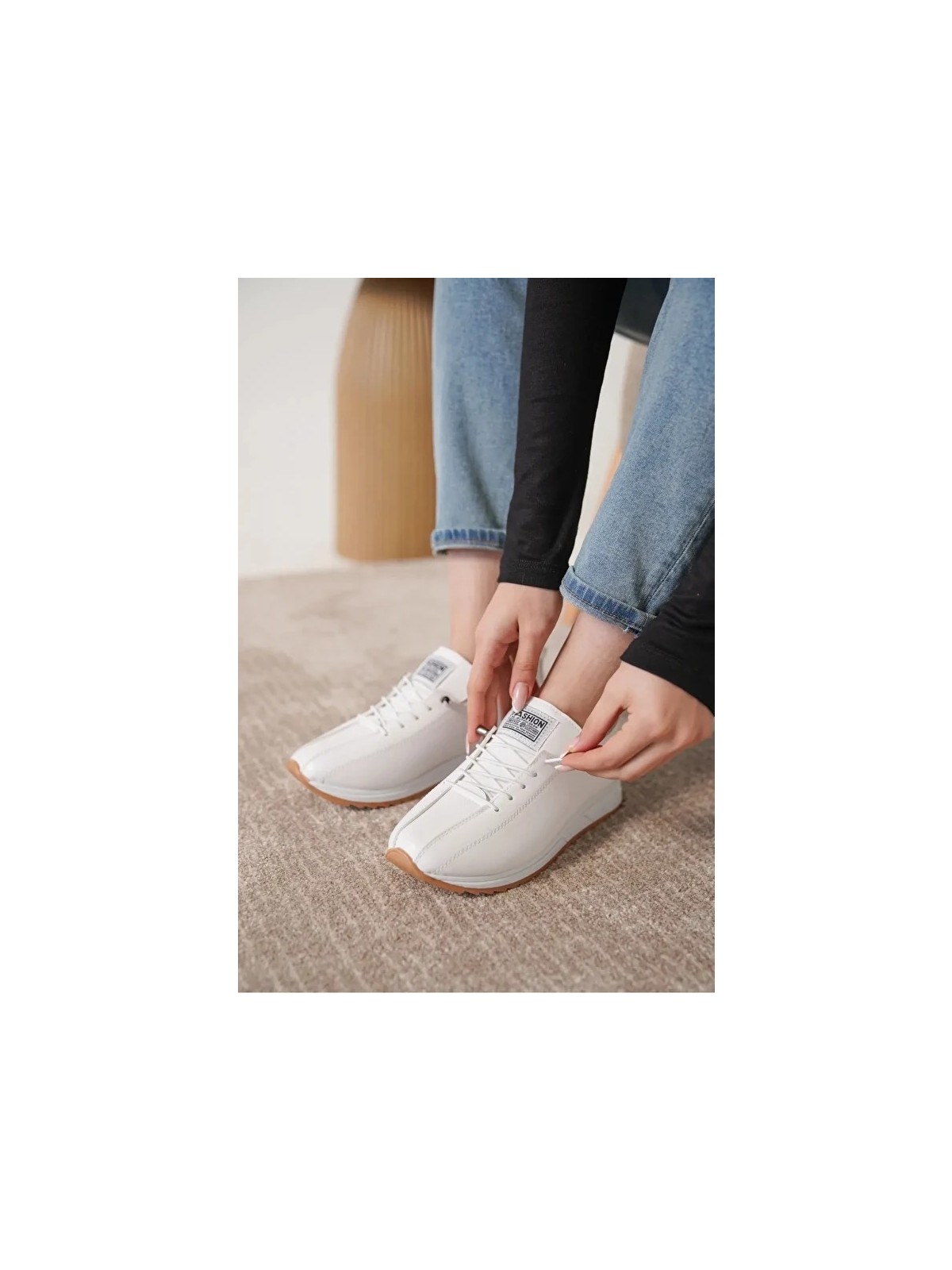 Asl Shoes Store Ortopedik Günlük Kadın Kaydırmaz Rahat Hafif Günlük Casual Ayakkabısı - Görsel 4