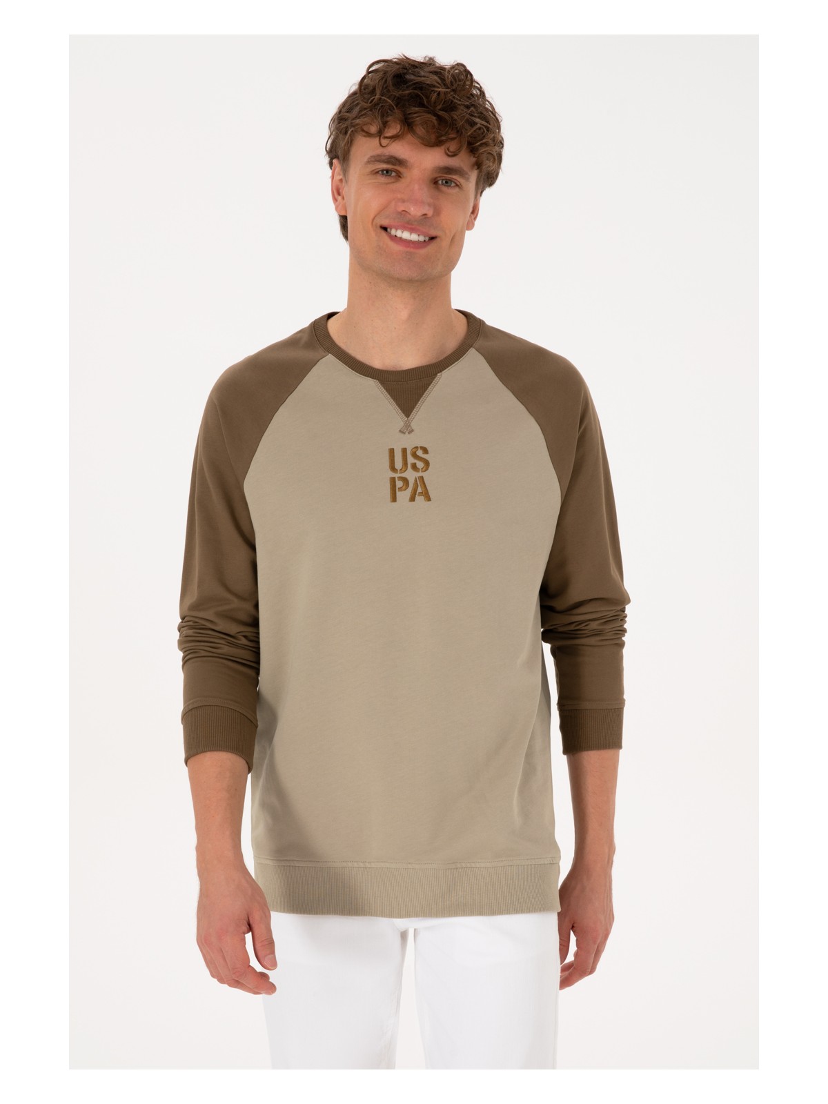 U.S. Polo Assn. Erkek Bisiklet Yaka Regular Fit Siyah İnce Sweatshirt 50315420-VR046 - Görsel 7