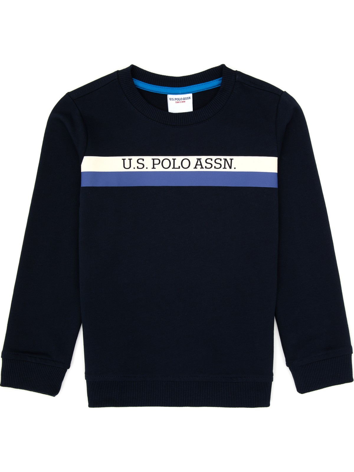 U.S. Polo Assn. Erkek Çocuk Kırmızı Basic Bisiklet Yaka Sweatshirt 50313994-VR030 - Görsel 3