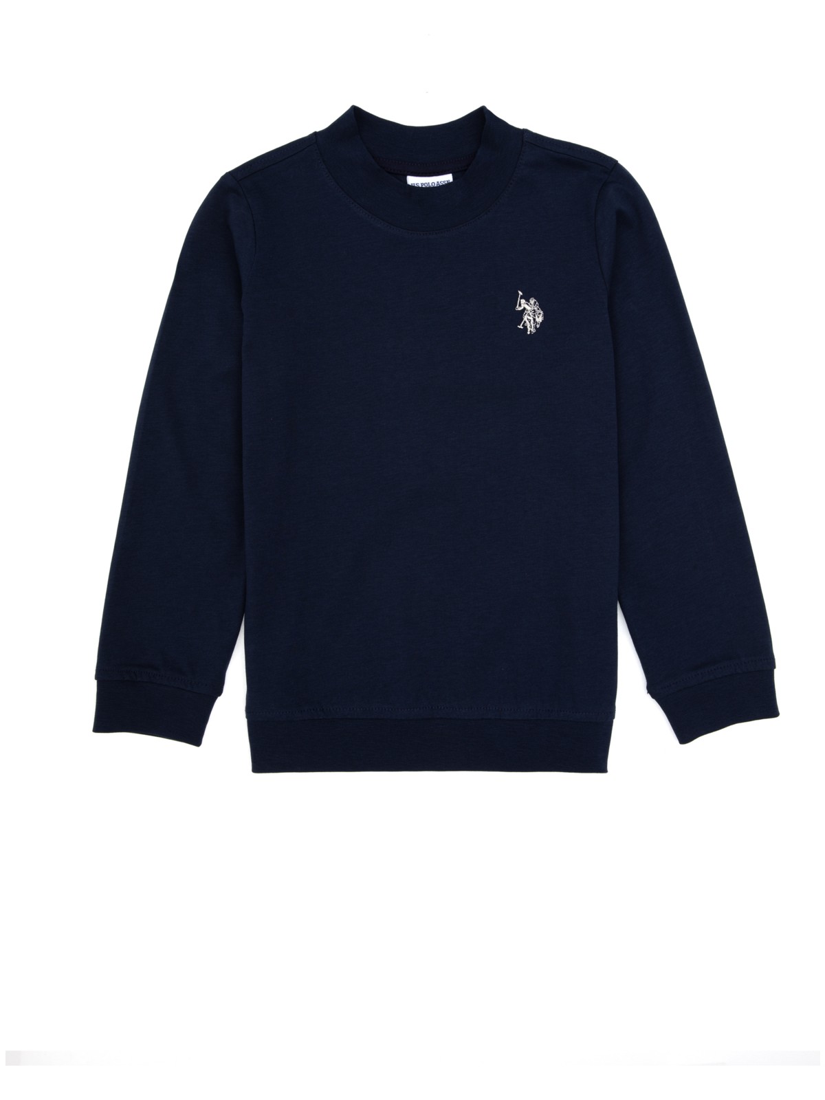 U.S. Polo Assn. Erkek Çocuk Beyaz Basic Bisiklet Yaka Sweatshirt 50314971-VR013 - Görsel 5
