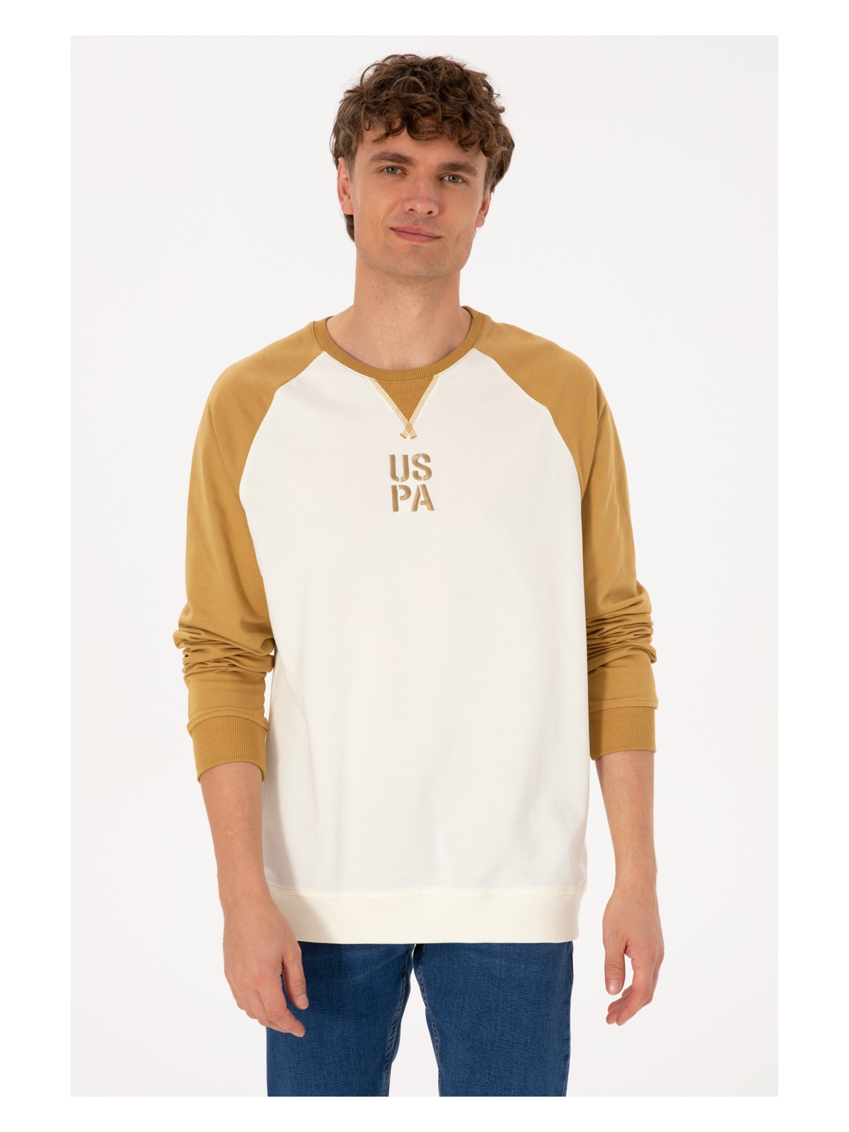 U.S. Polo Assn. Erkek Bisiklet Yaka Regular Fit Siyah İnce Sweatshirt 50315420-VR046 - Görsel 3