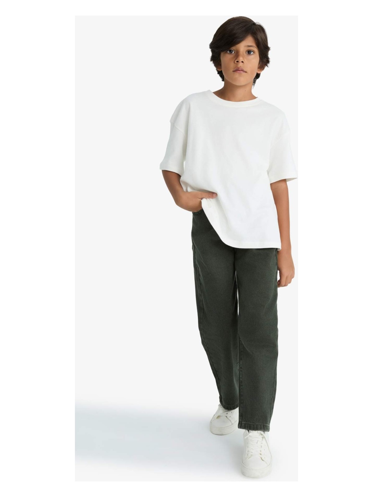 DeFacto Wide Leg Düz Paça Jean Pantolon Erkek Çocuk G2929A825AU