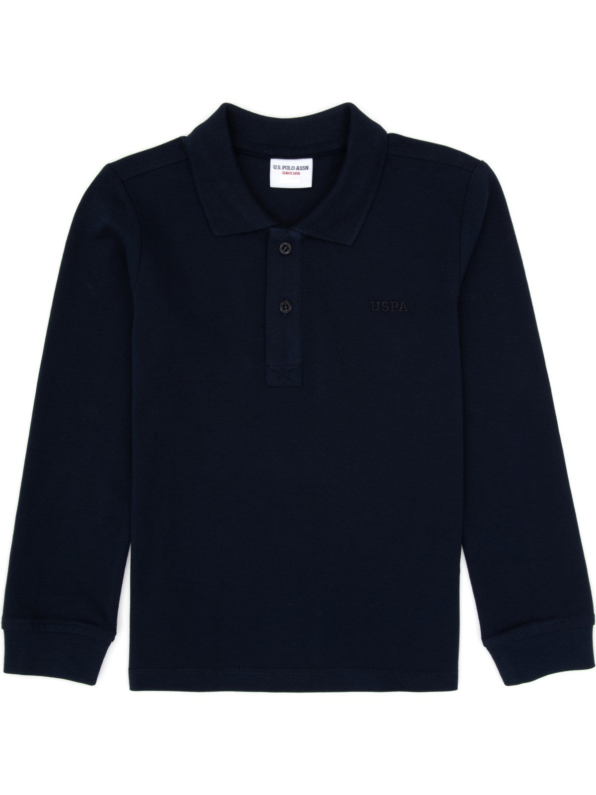 U.S. Polo Assn. Erkek Çocuk Siyah Basic Polo Yaka Sweatshirt 50313790-VR046 - Görsel 5