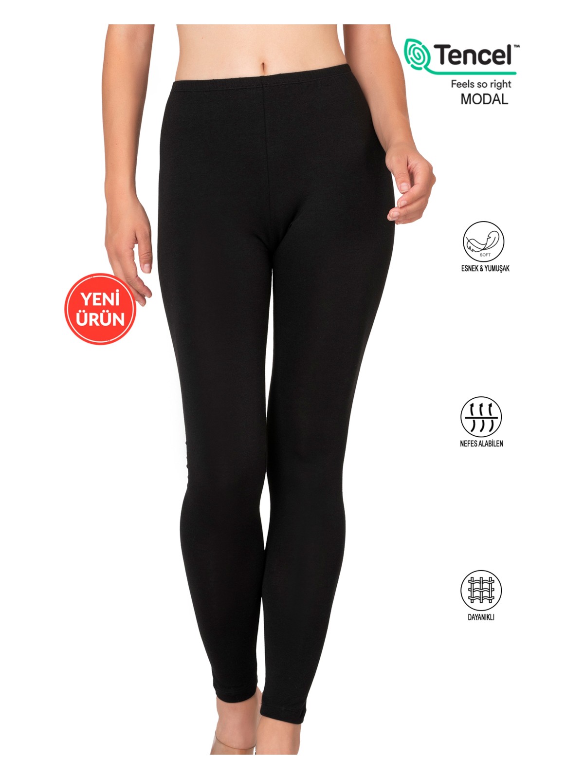 Özkan Underwear Özkan 27779 Kadın Premium Kumaş Modal Pamuklu Uzun Tayt Esnek Rahat Yumuşak