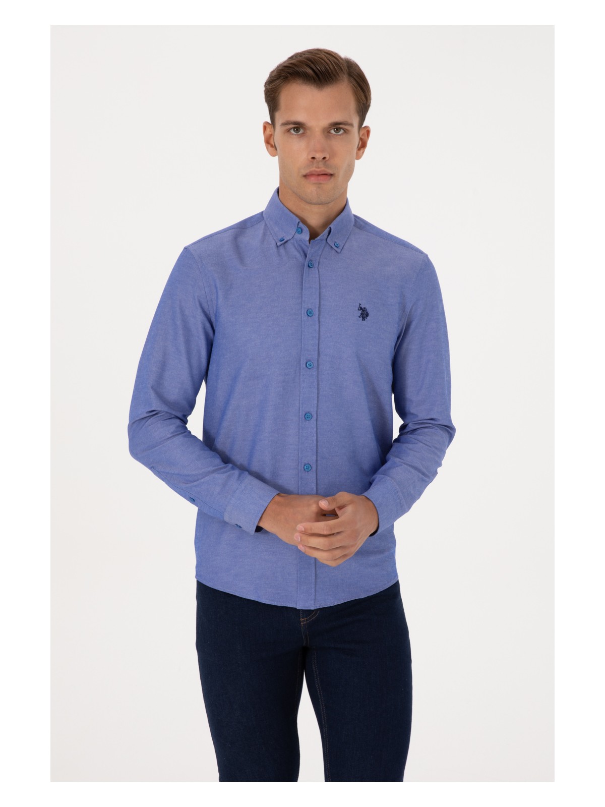 U.S. Polo Assn. U.s. Polo Assn. Erkek Beyaz Gömlek Basic 50316723-VR013 - Görsel 8