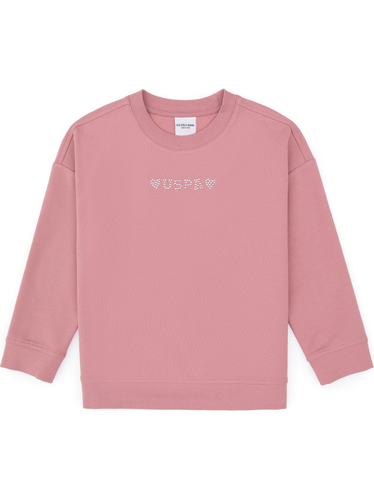 U.S. Polo Assn. Kız Çocuk Orkide Bisiklet Yaka Sweatshirt 50317960-VR221